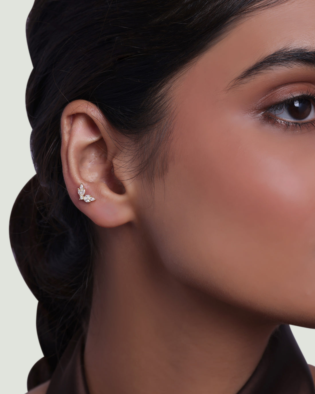 Rosaline Flat Back Stud Earrings