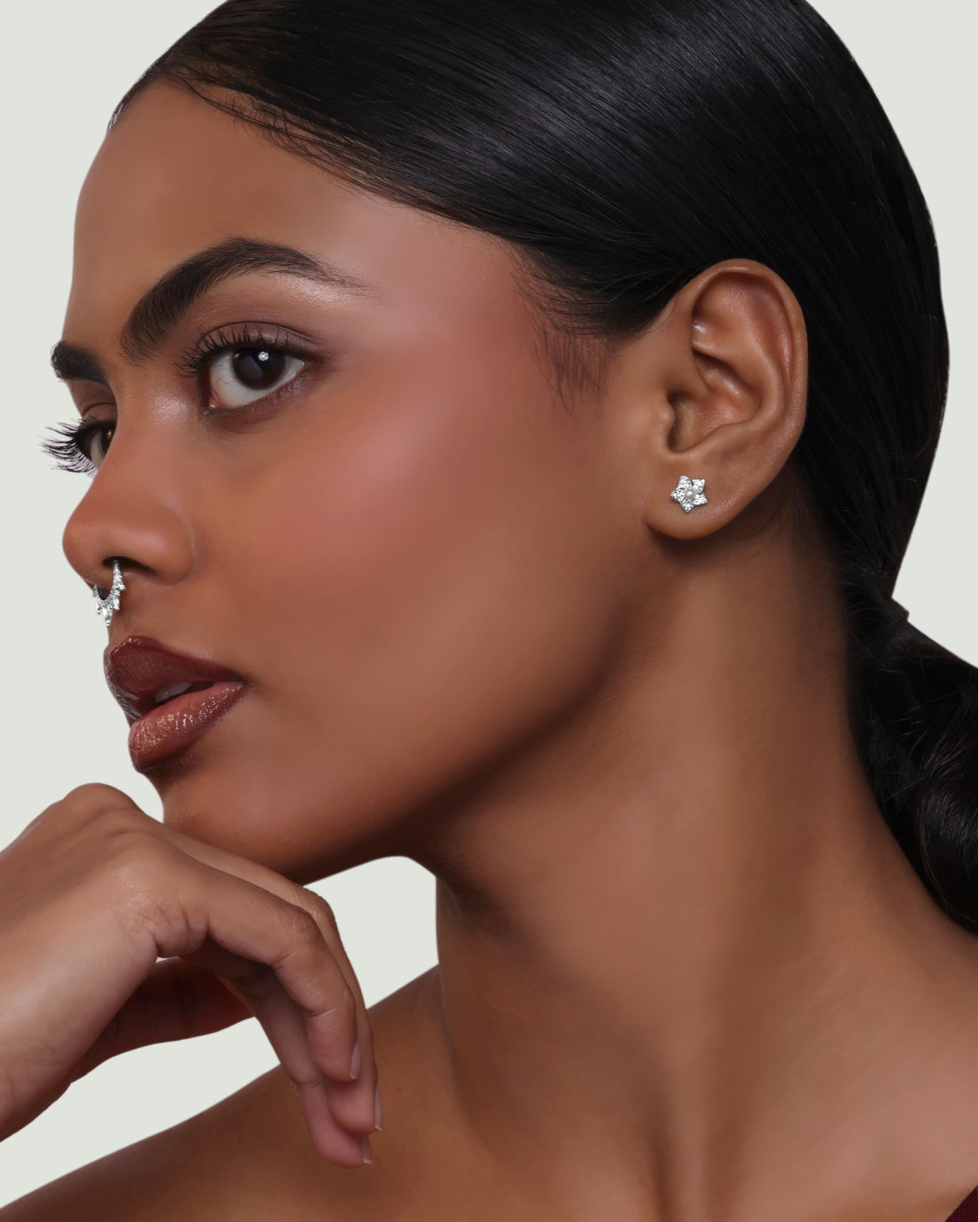 Anastasia Flat Back Stud Earrings