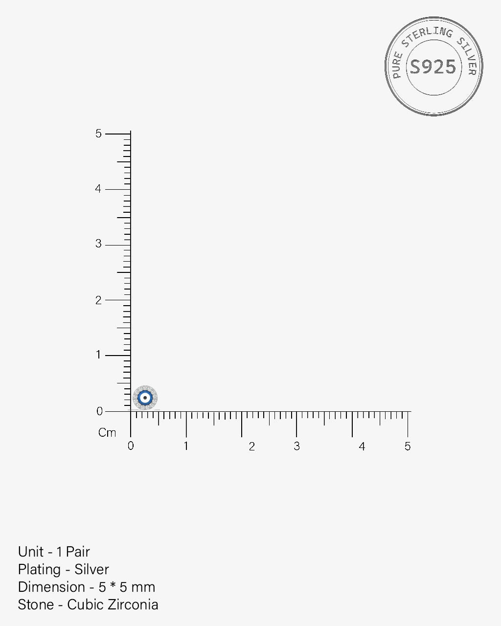 Hamsa Hand Turkish Stud Earrings