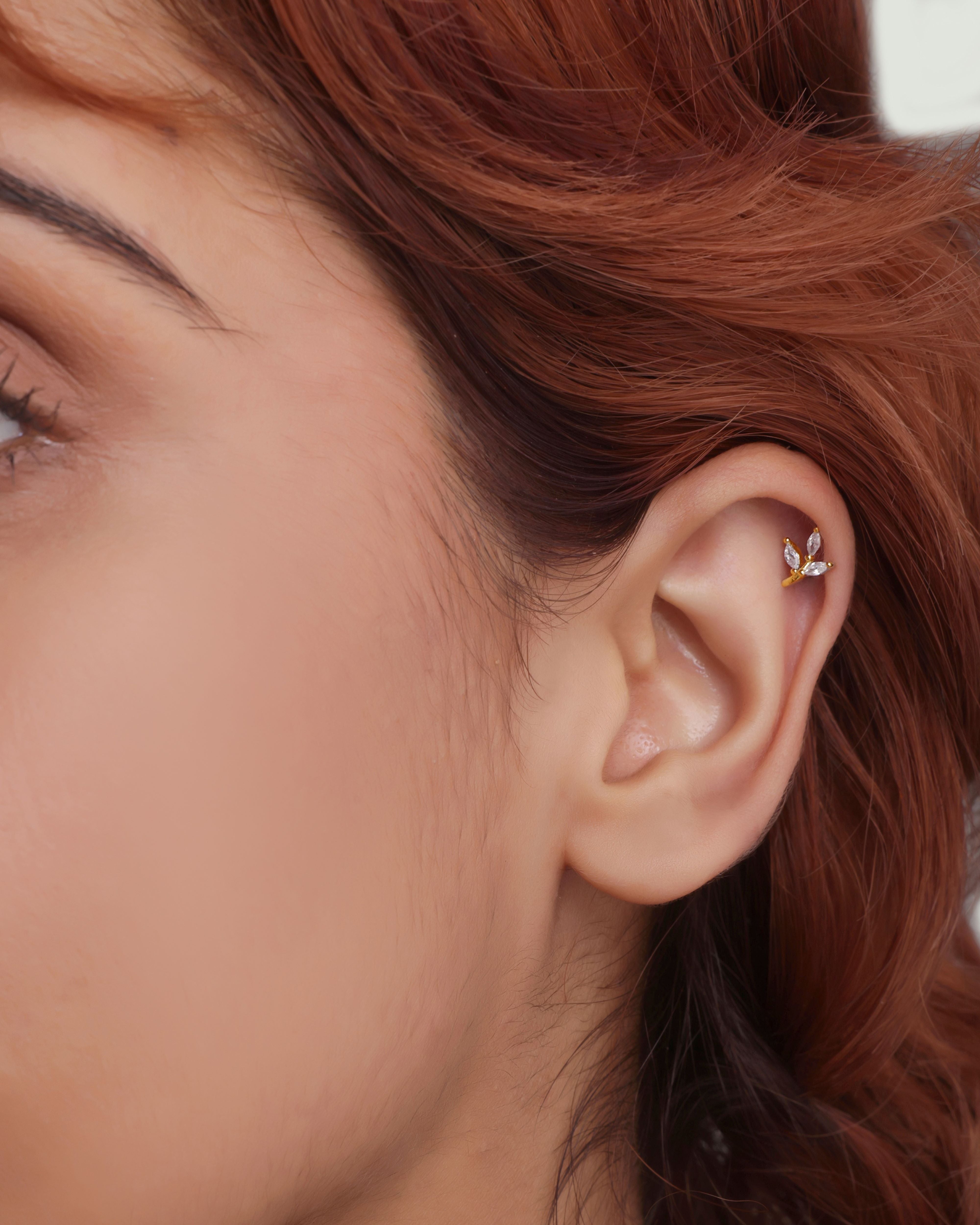 Marqa Leaf Stud Earrings