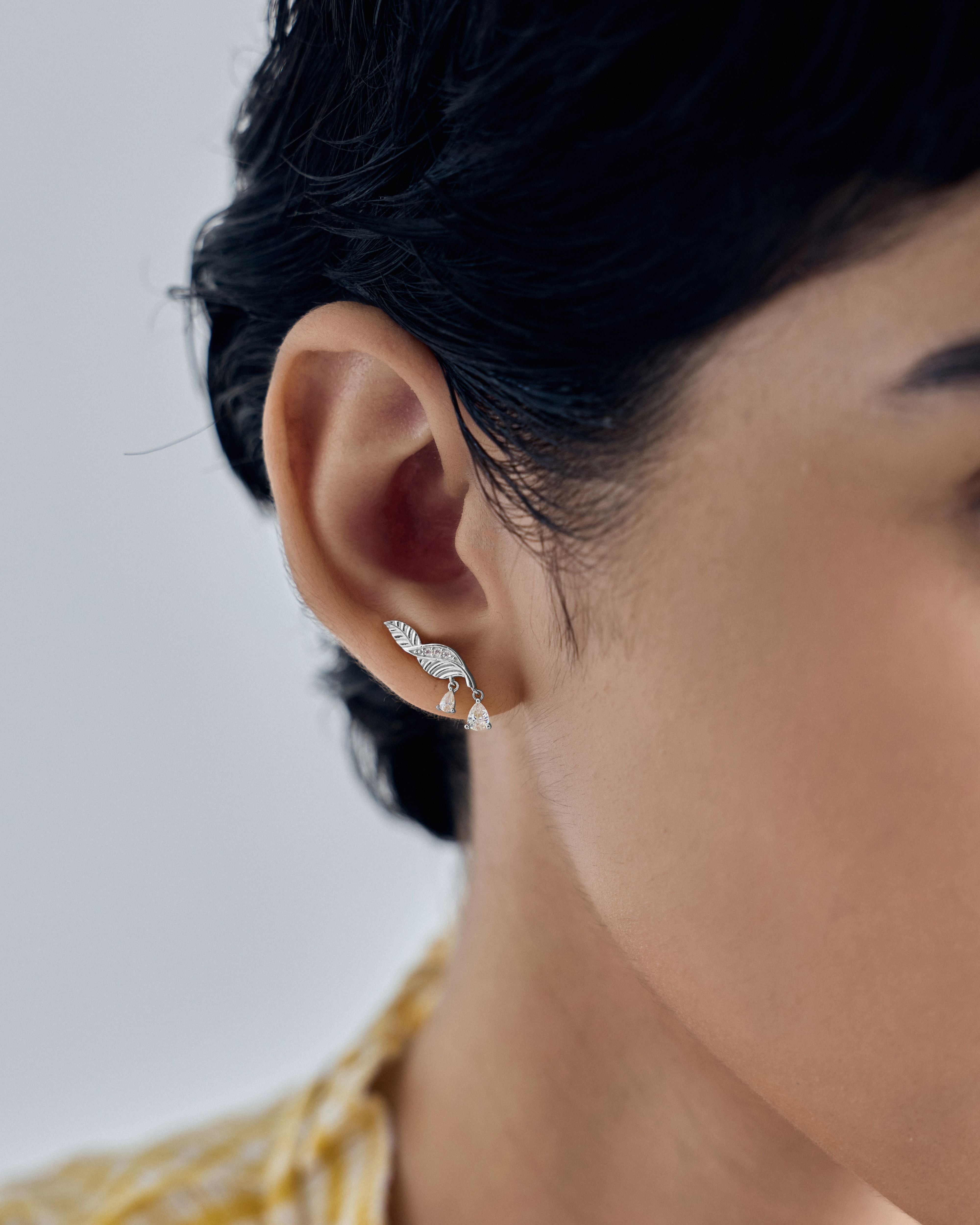 Parna Droplet Flatback Earrings