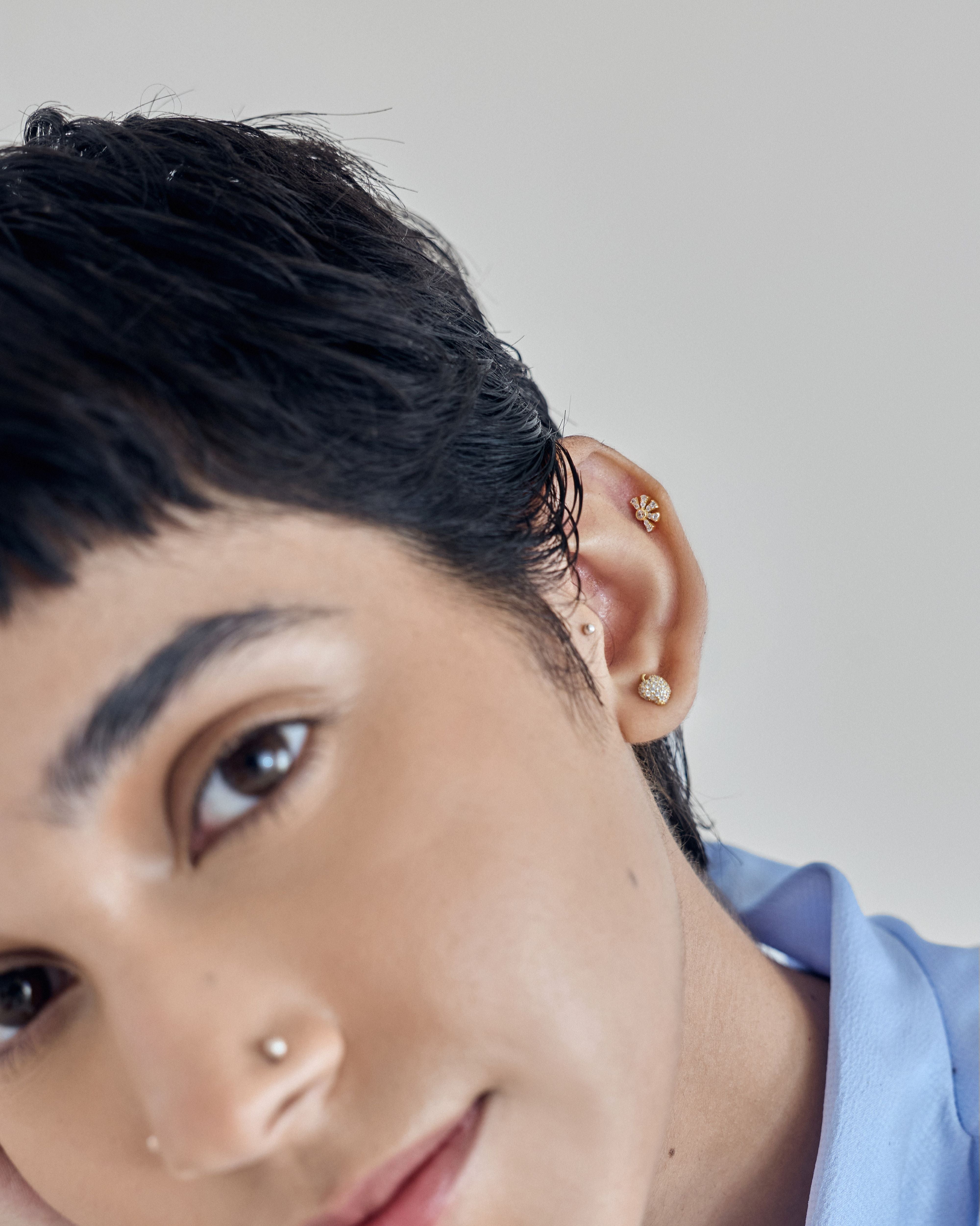 Golden Hour Flatback Earrings