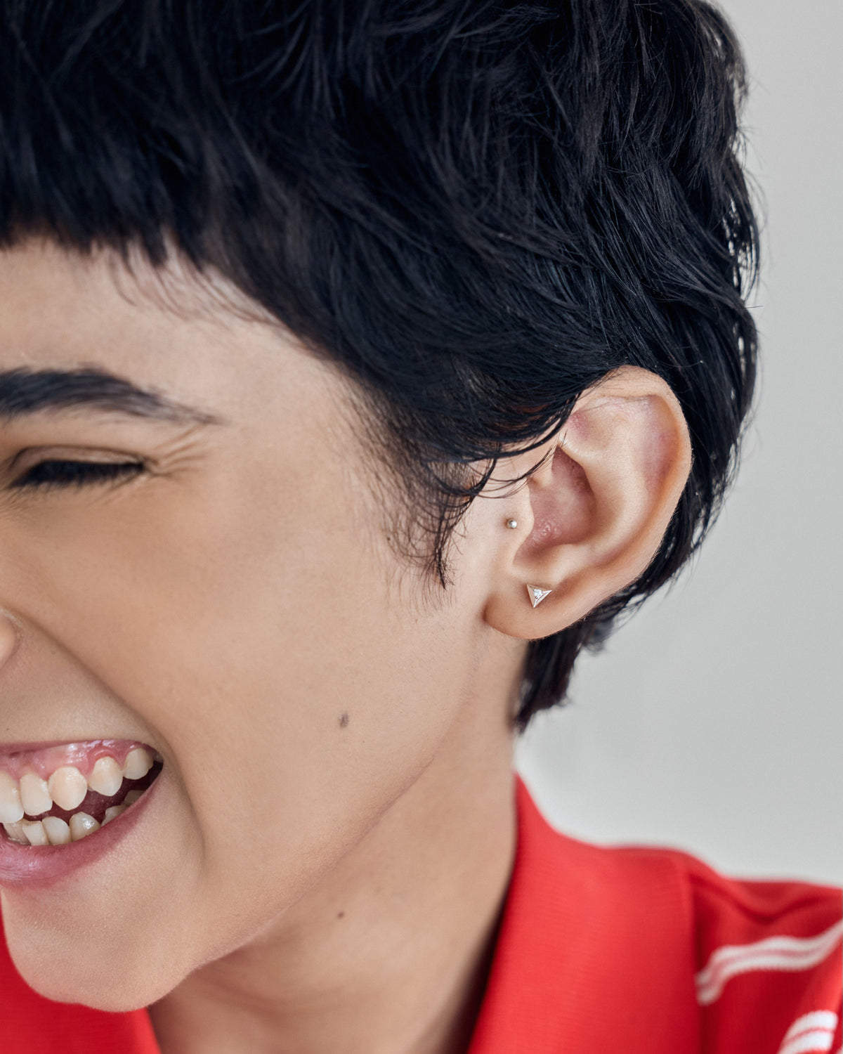 Peak Geometric Flatback Stud