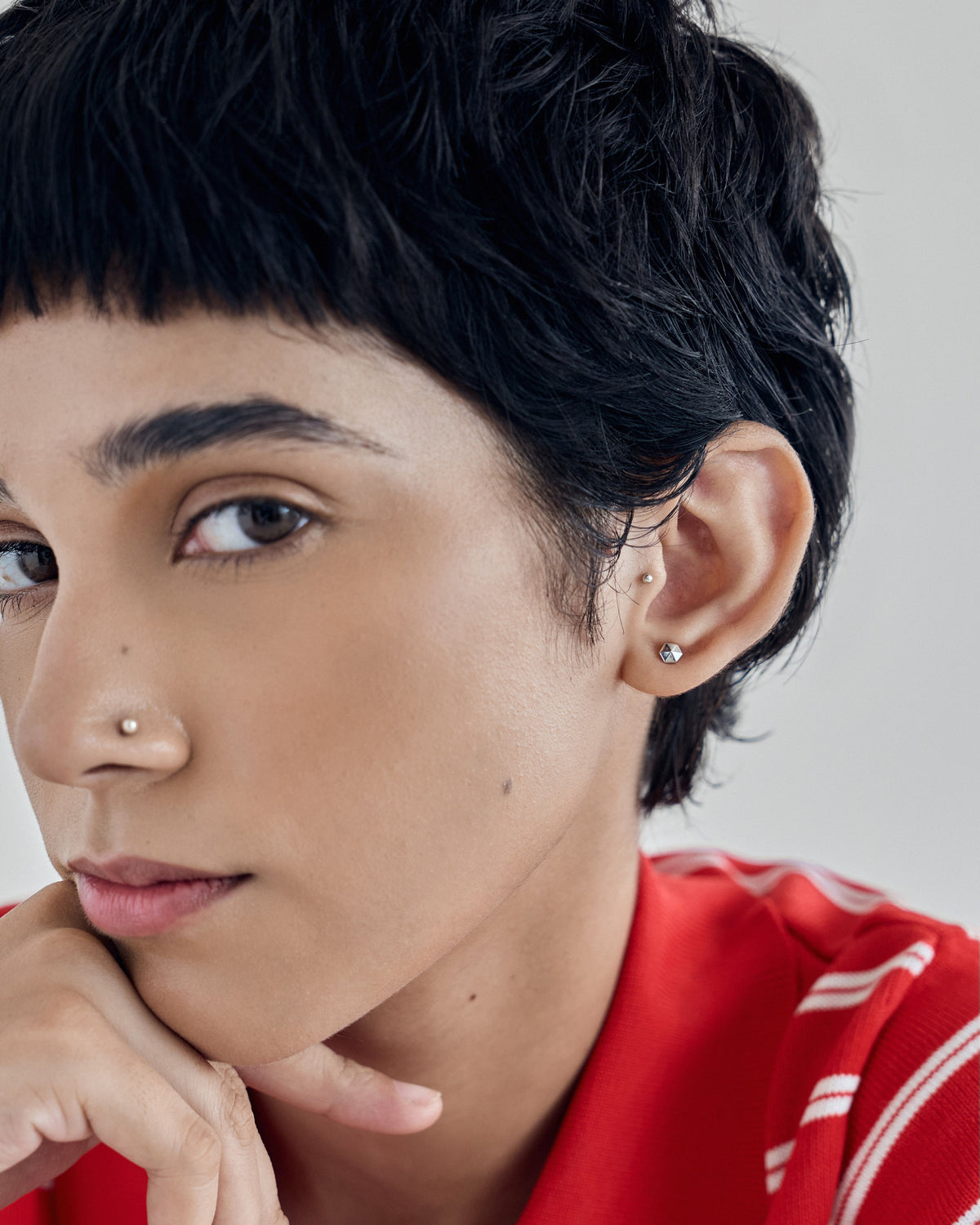Geo Flatback Earrings