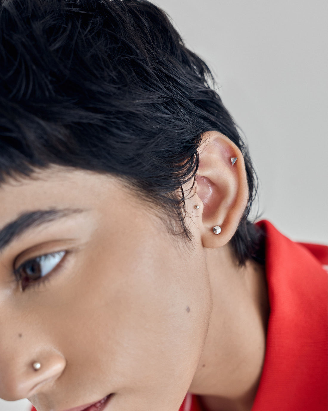 Geo Flatback Earrings