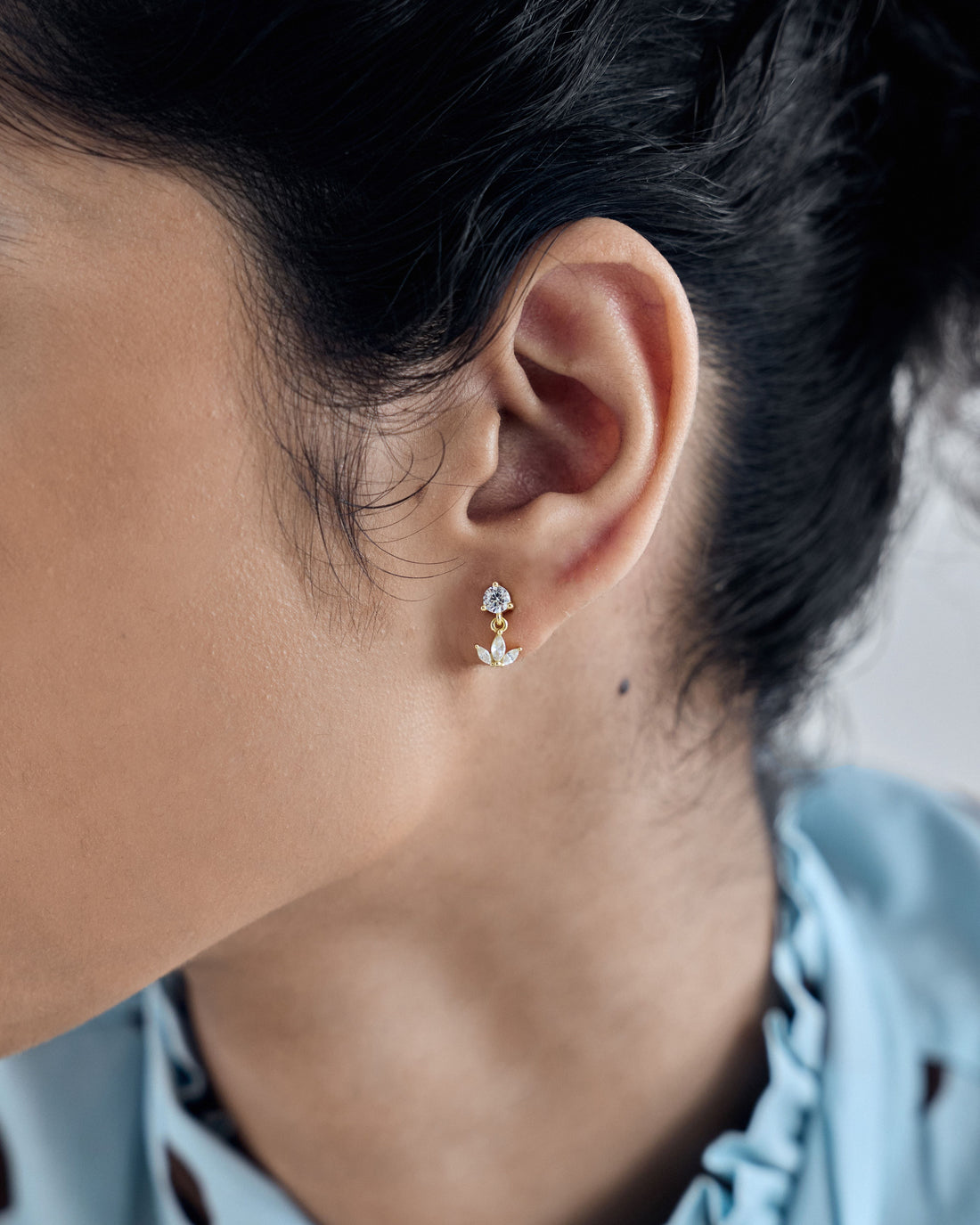 Vega Marquise Flatback Earrings