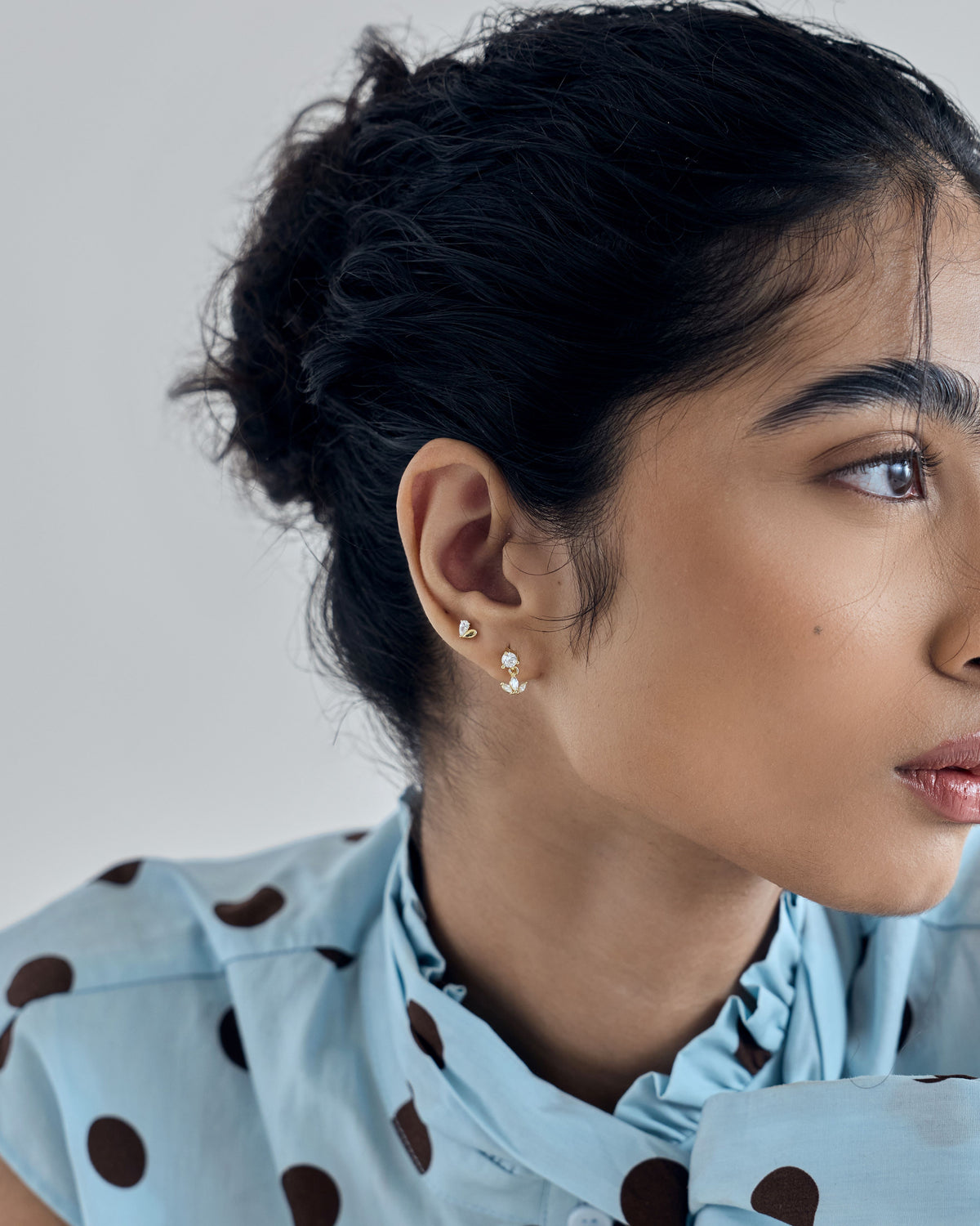 Vega Marquise Flatback Earrings