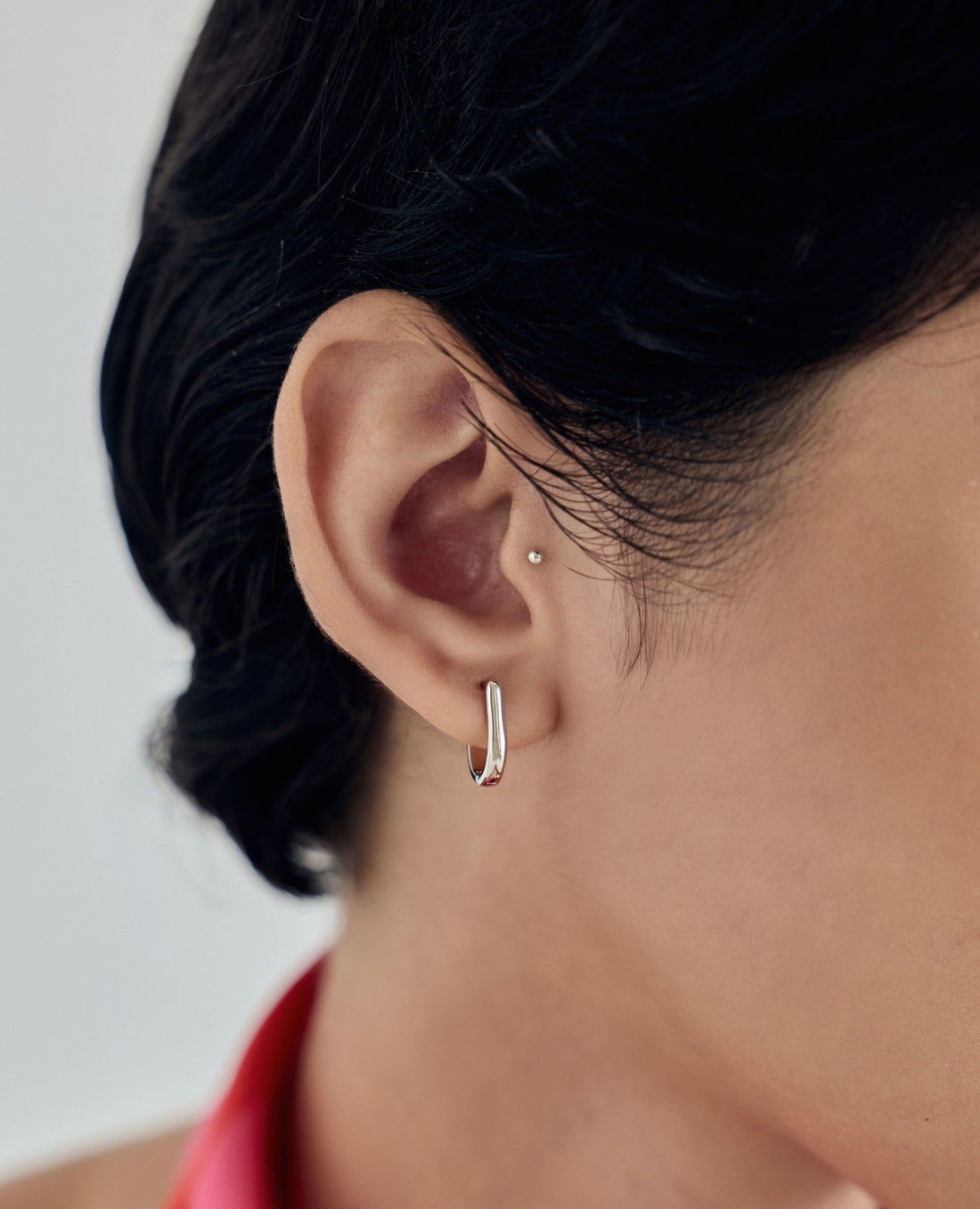 Minimalist U Shape Huggee Hoop Earrings