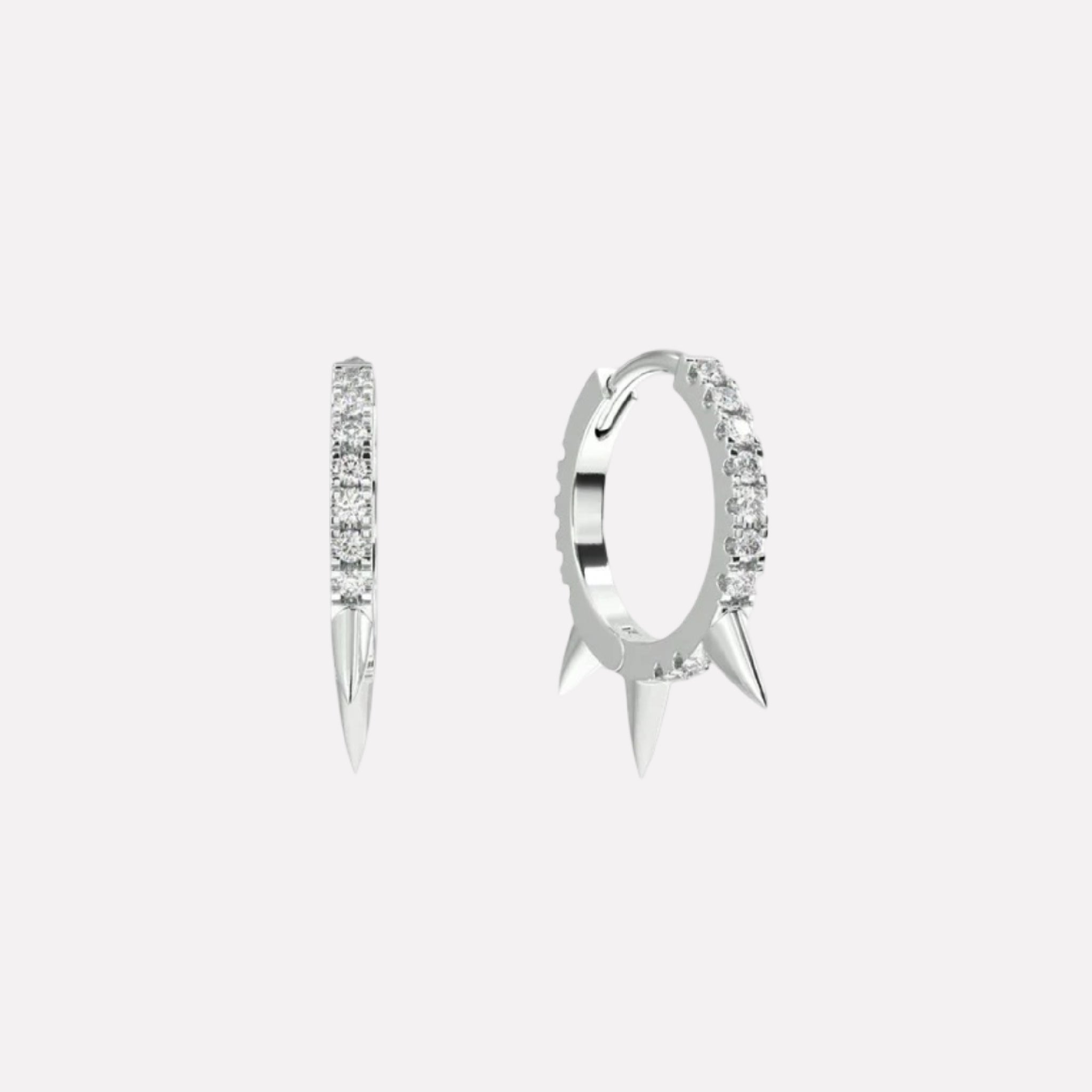 Spike Hoop Earrings
