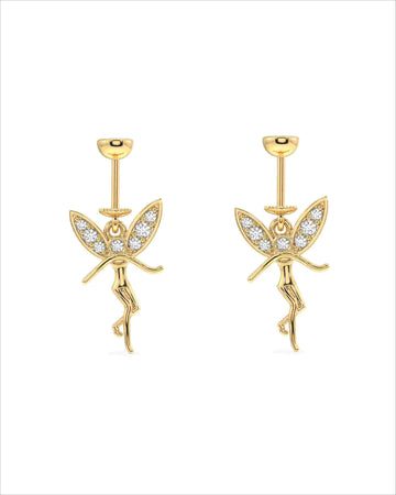 The Flying Angel Screw Helix Hanging Earrings