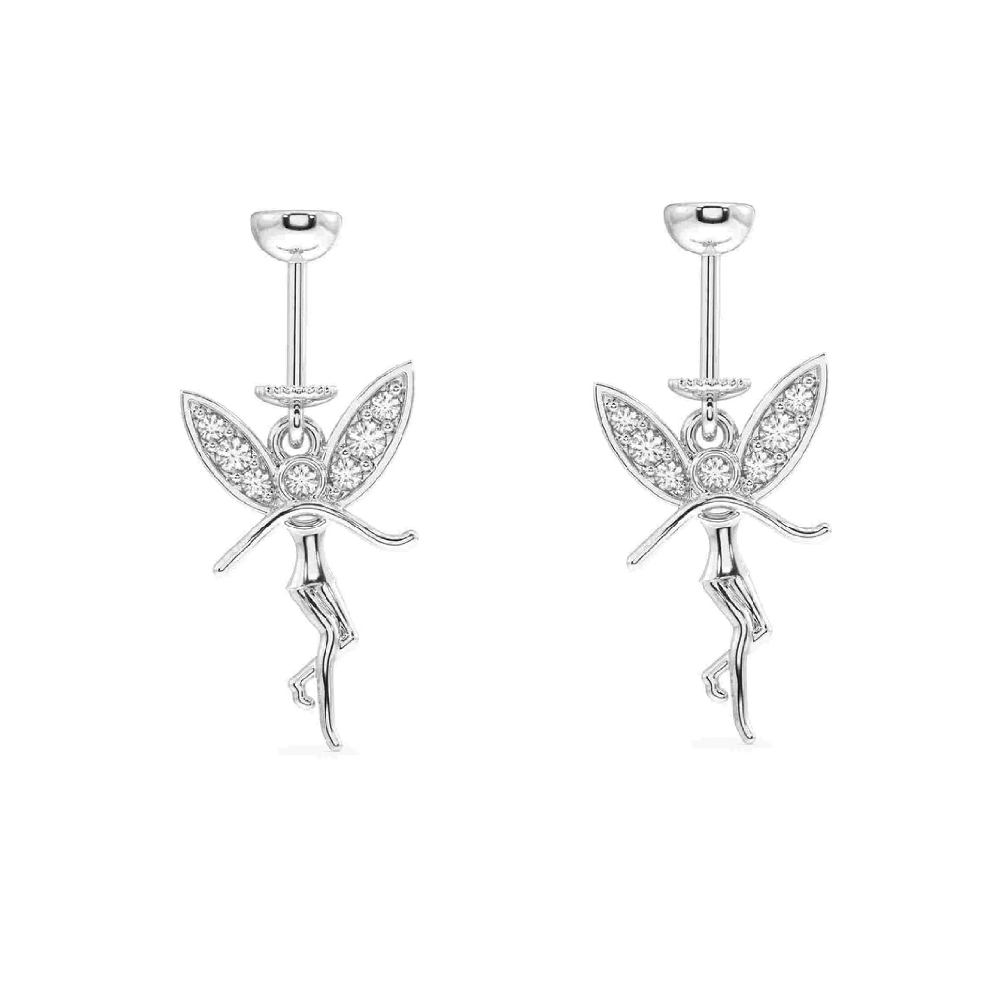 The Flying Angel Screw Helix Hanging Earrings
