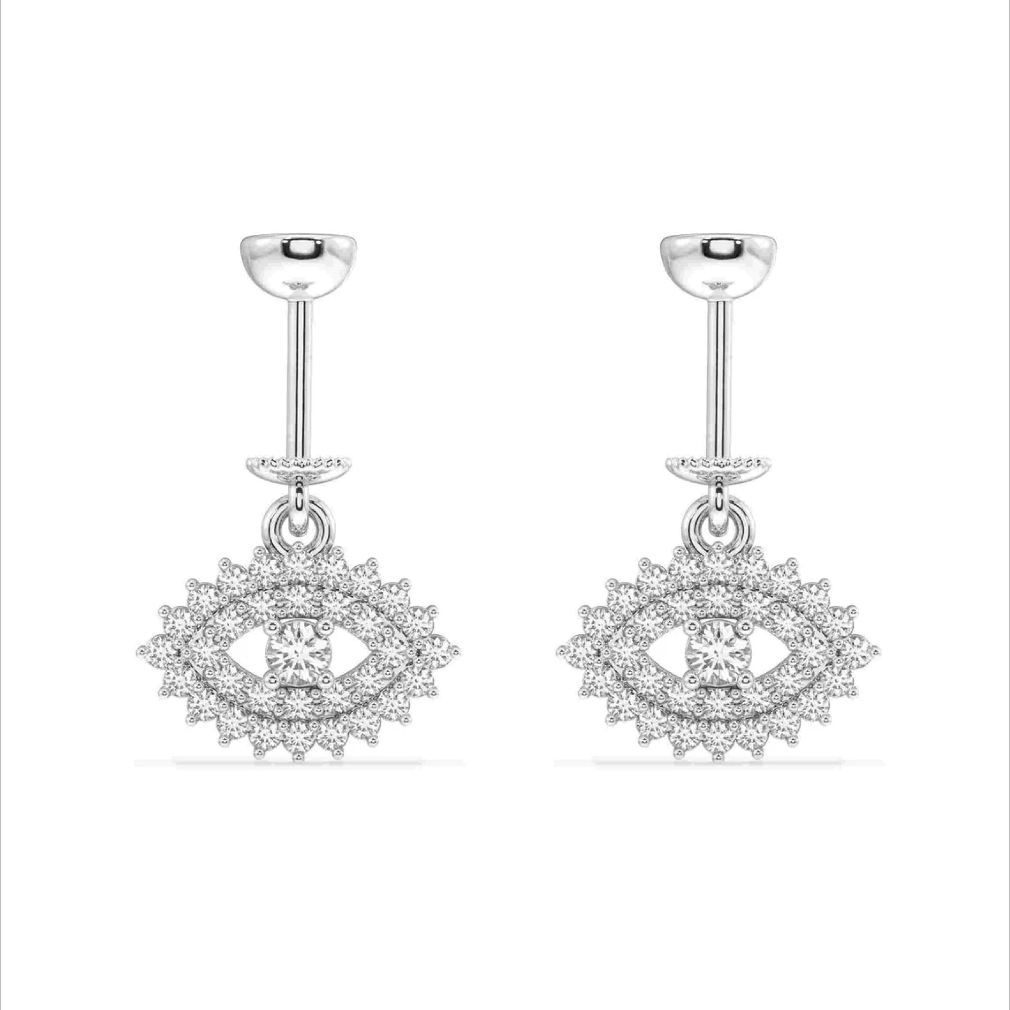 The Luxury Eye Screw Helix Hanging Earrings