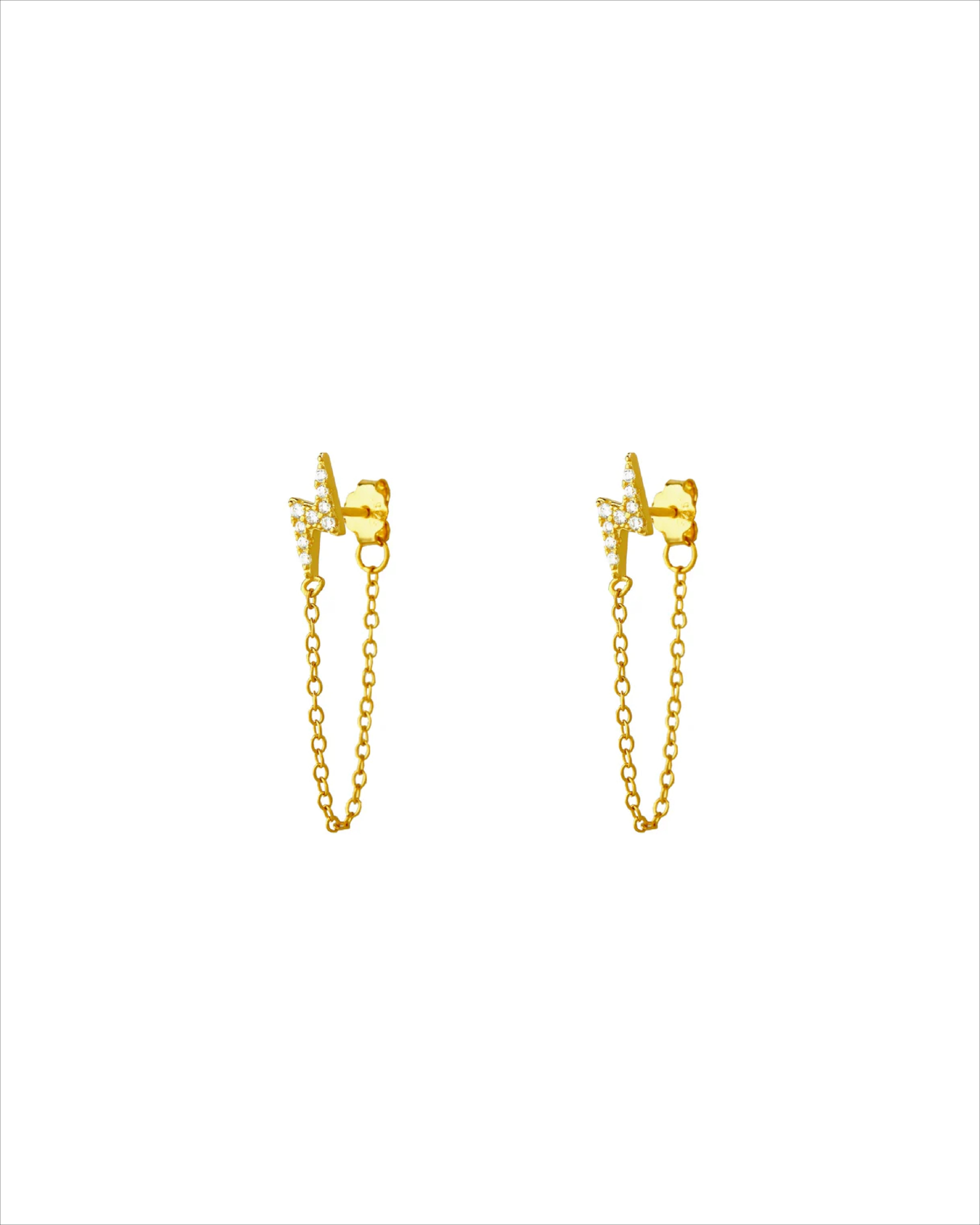 Thunder Dangler Chain Earrings