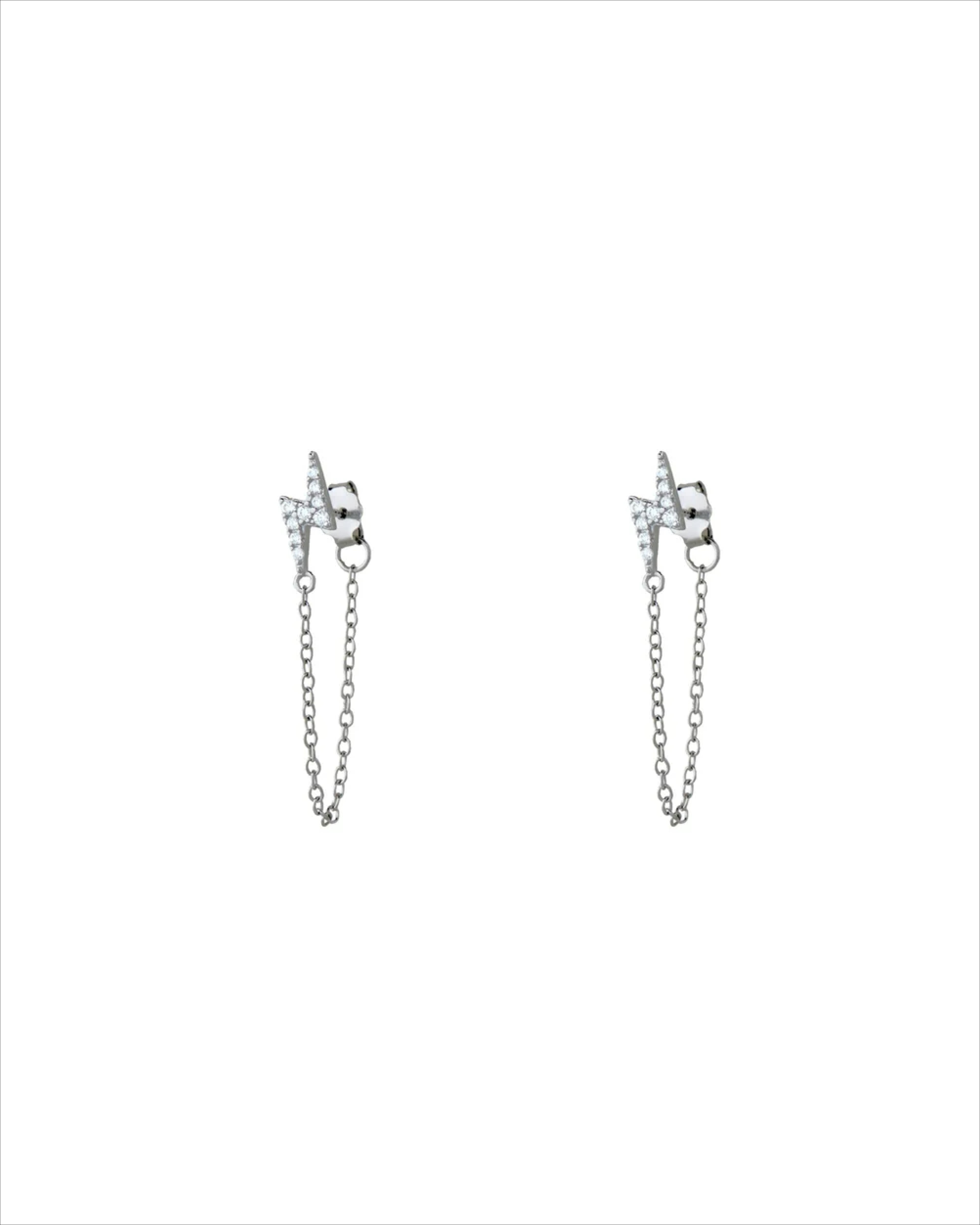Thunder Dangler Chain Earrings