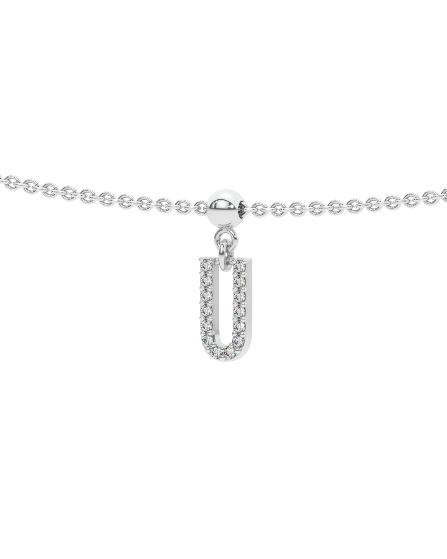 Letter "U" Bead Charm