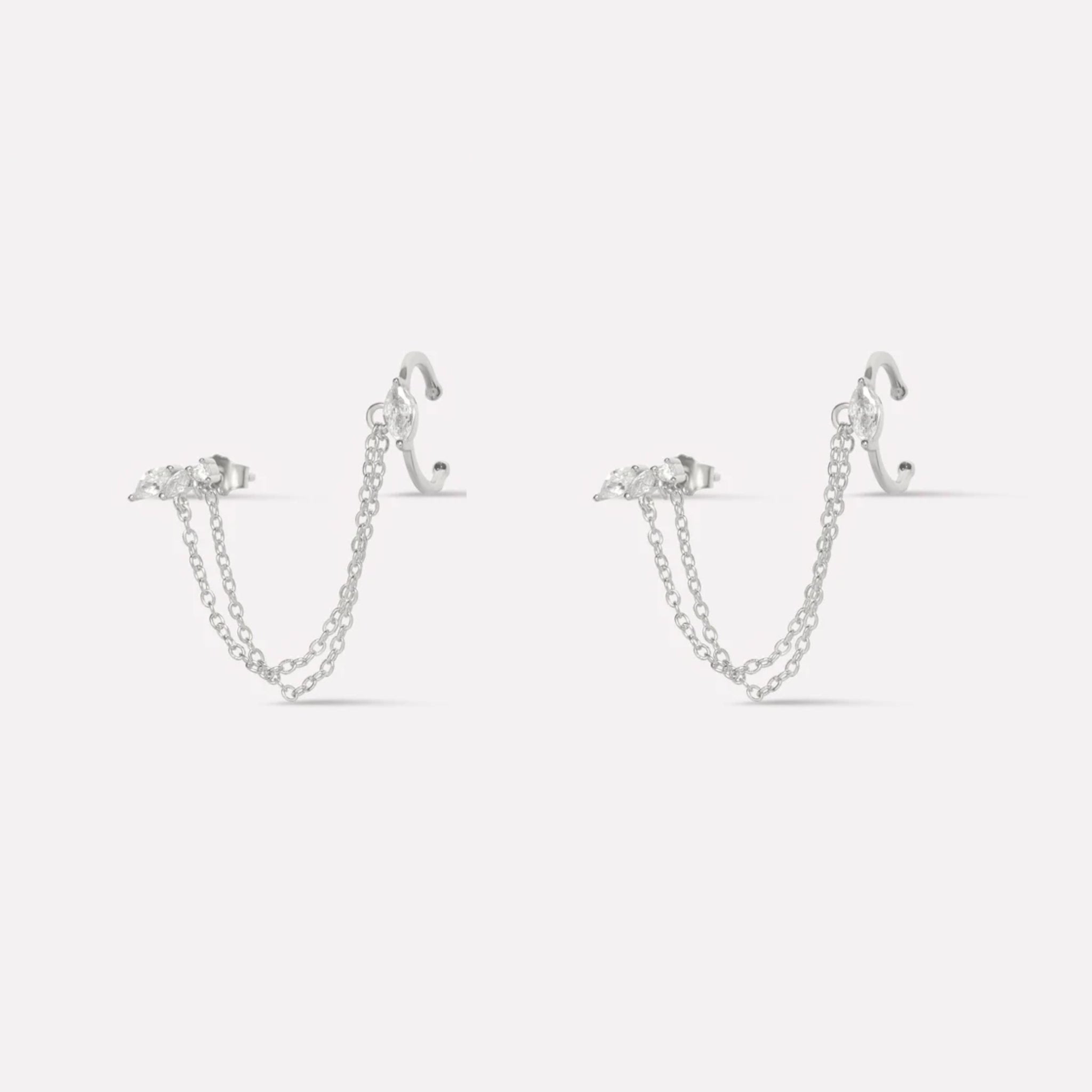 Victoria Chain Connector Earrings
