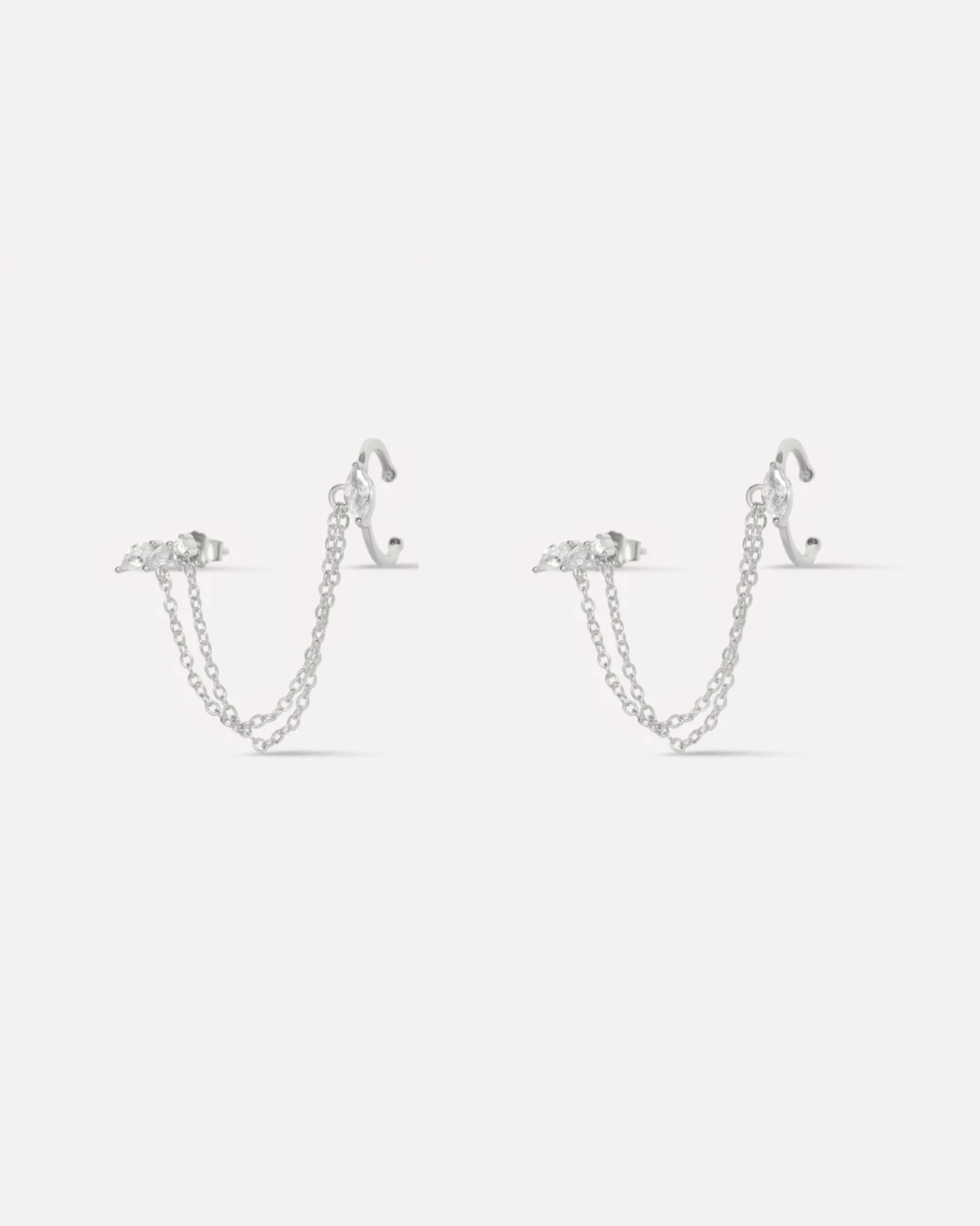 Victoria Chain Connector Earrings