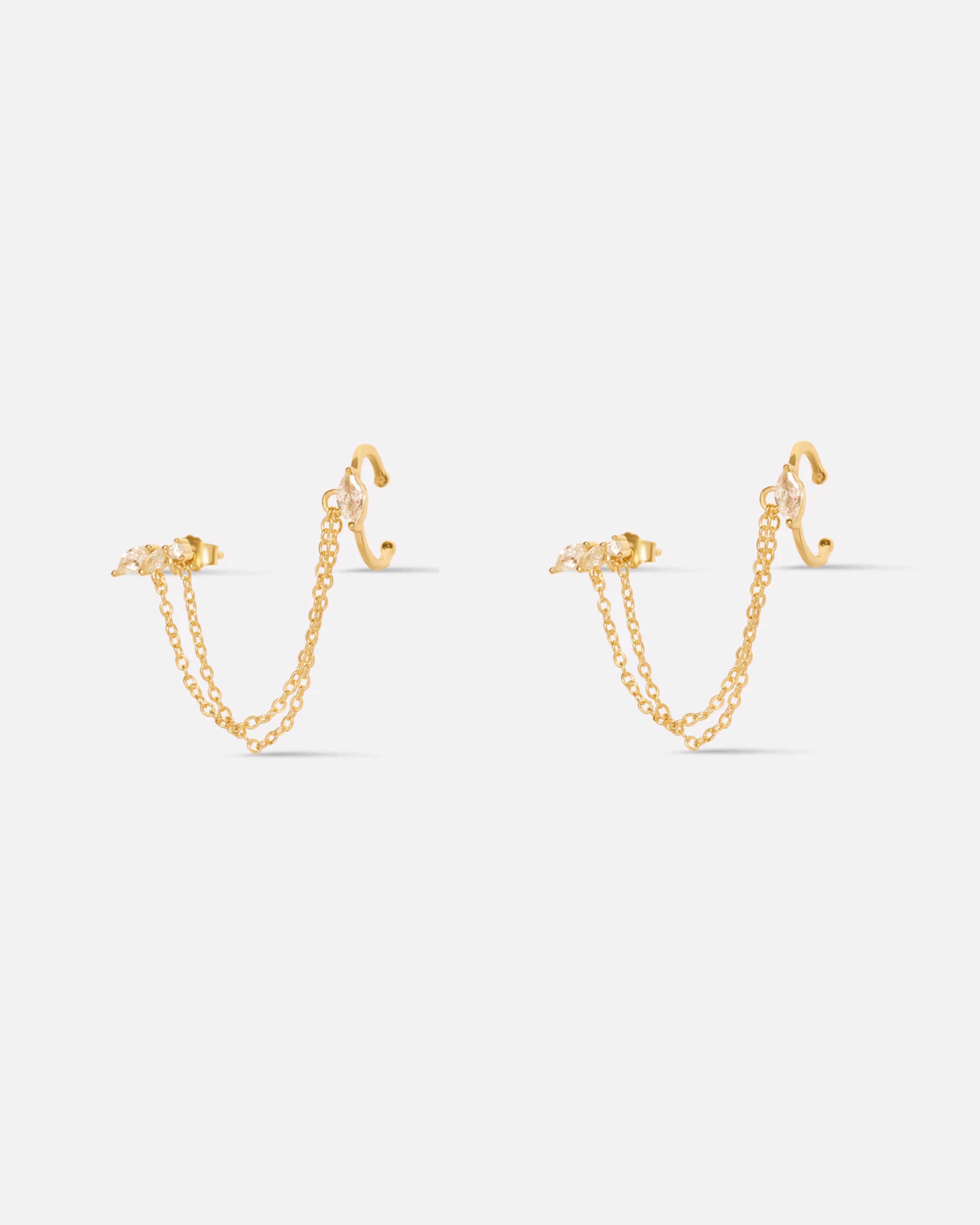 Victoria Chain Connector Earrings