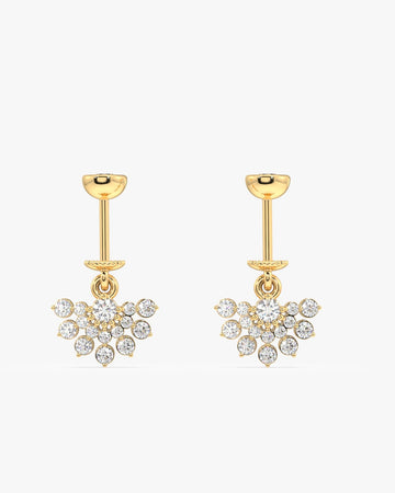 Spider's Web Helix Hanging Earrings