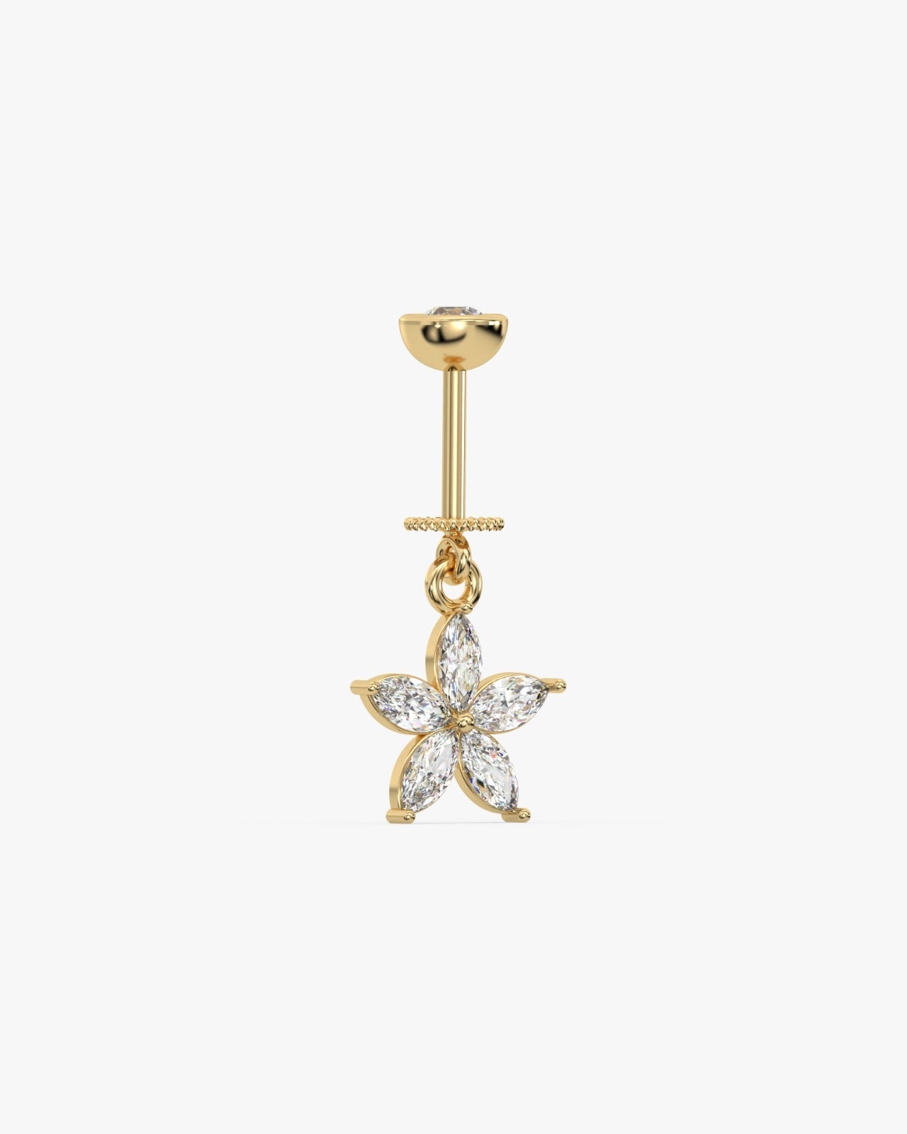 Marquise Starfish Helix Hanging Earrings