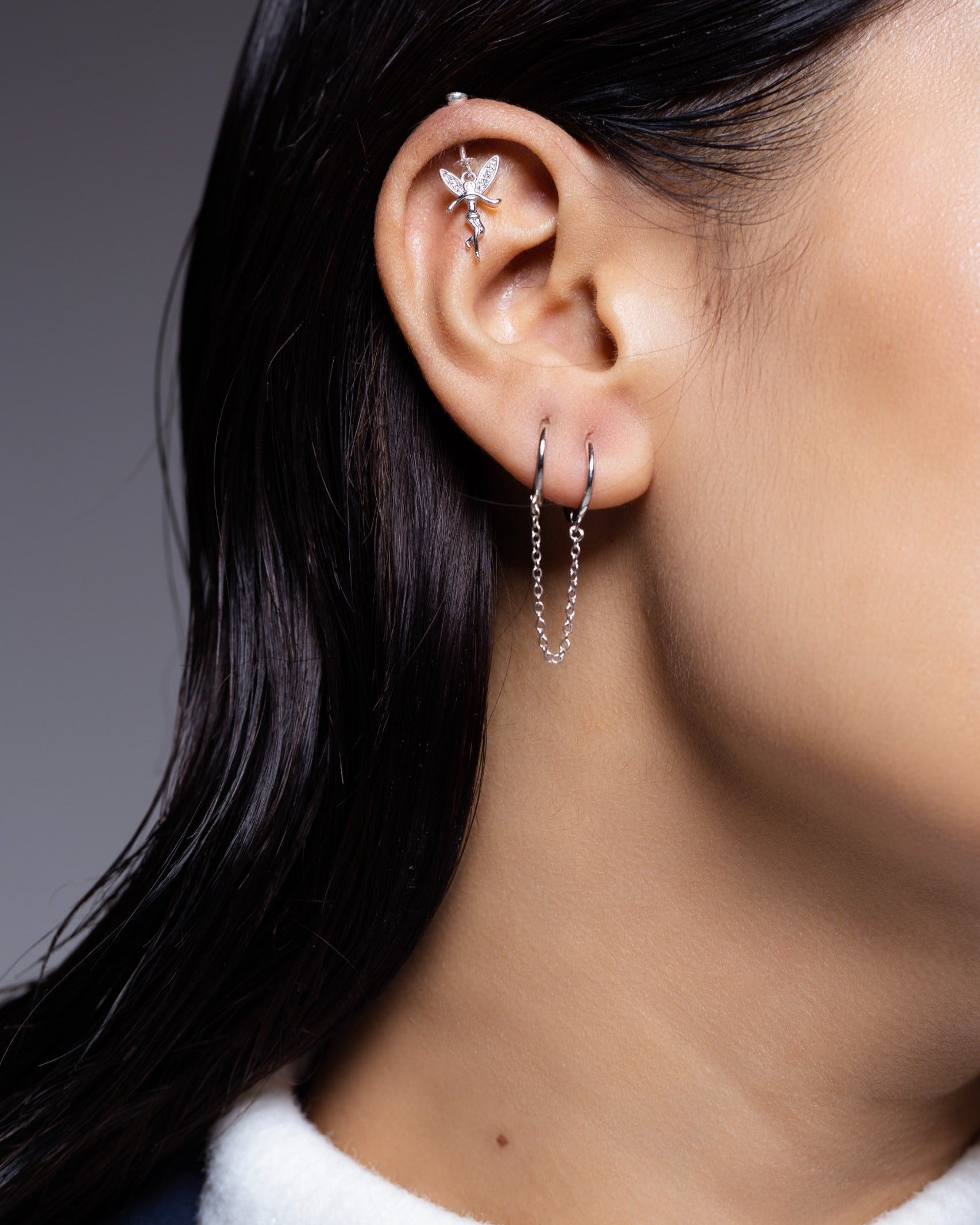 The Flying Angel Screw Helix Hanging Earrings