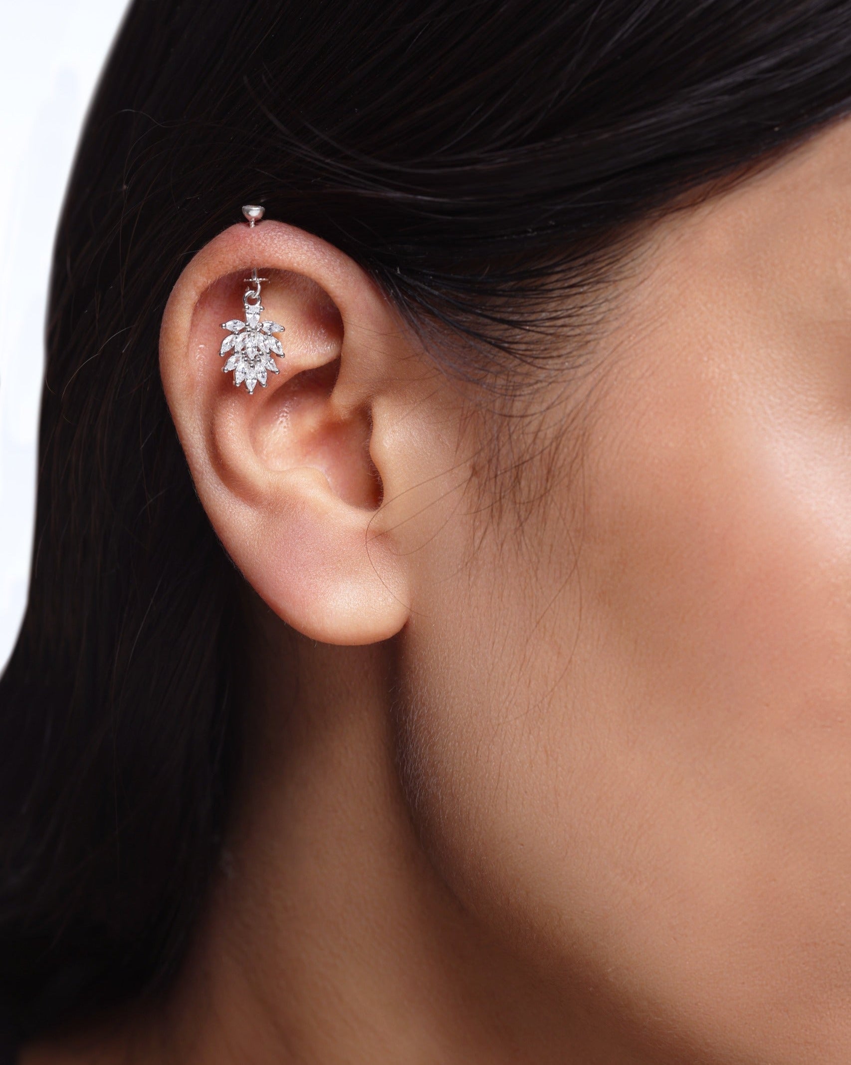 Marquise Flow Helix Hanging Earrings