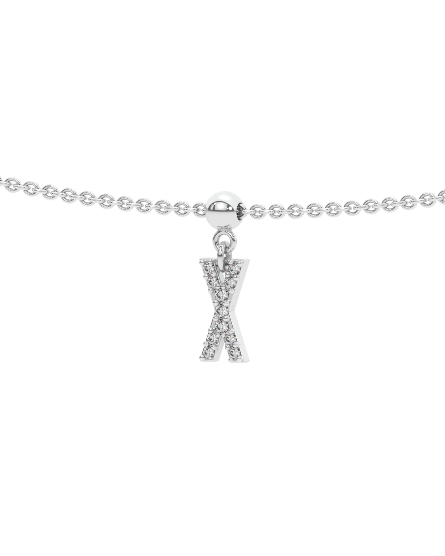 Letter "X" Bead Charm