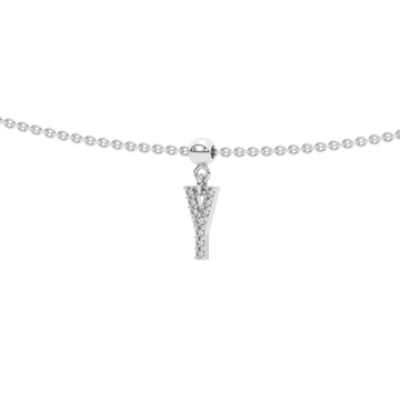 Letter "Y" Bead Charm Necklace