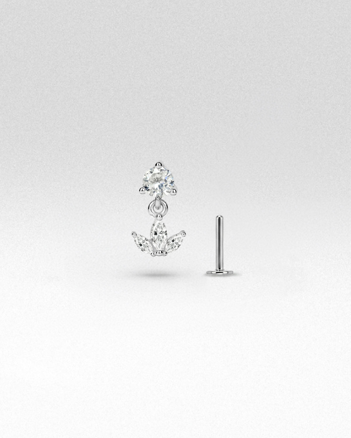 Vega Marquise Flatback Earrings