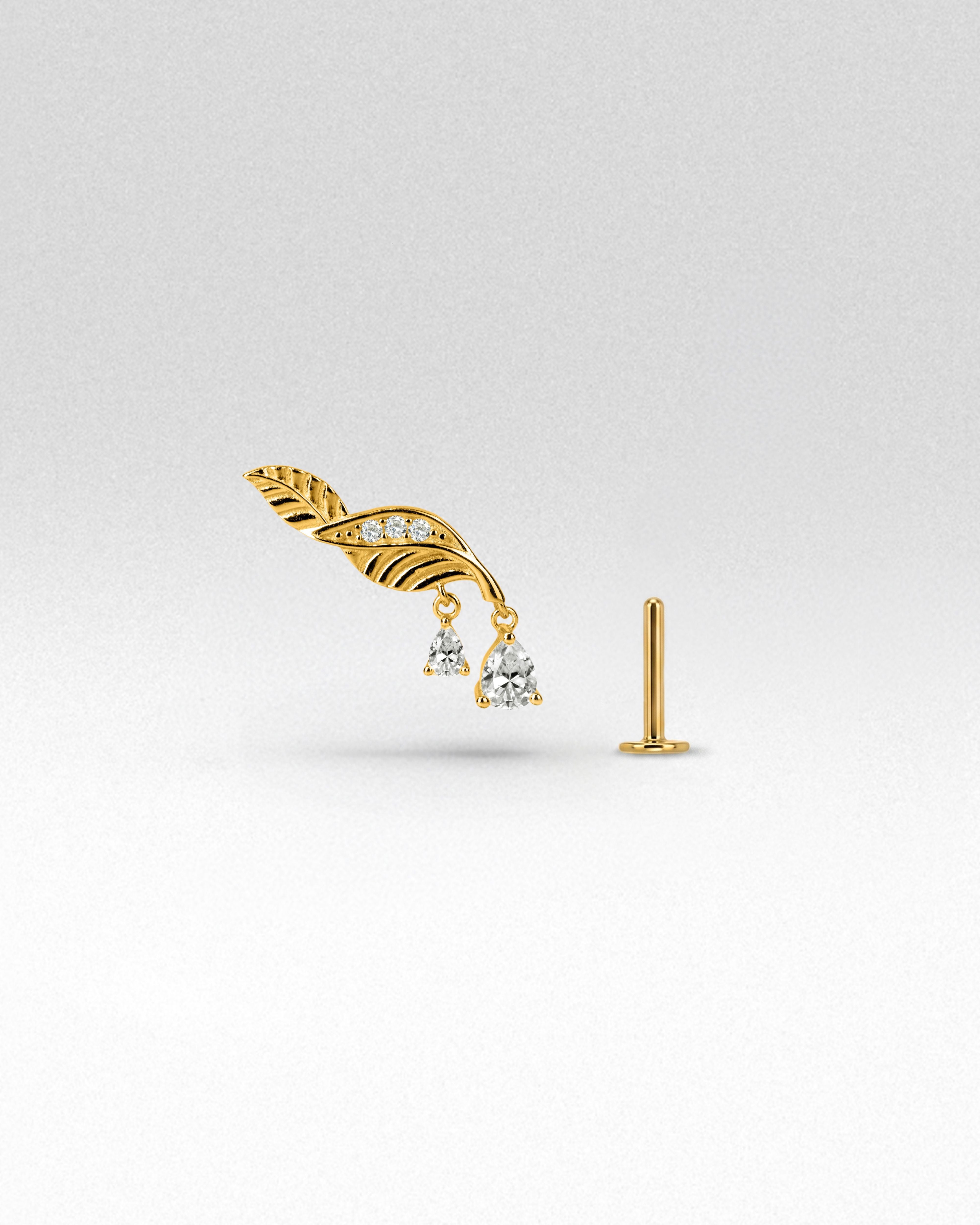 Parna Droplet Flatback Earrings