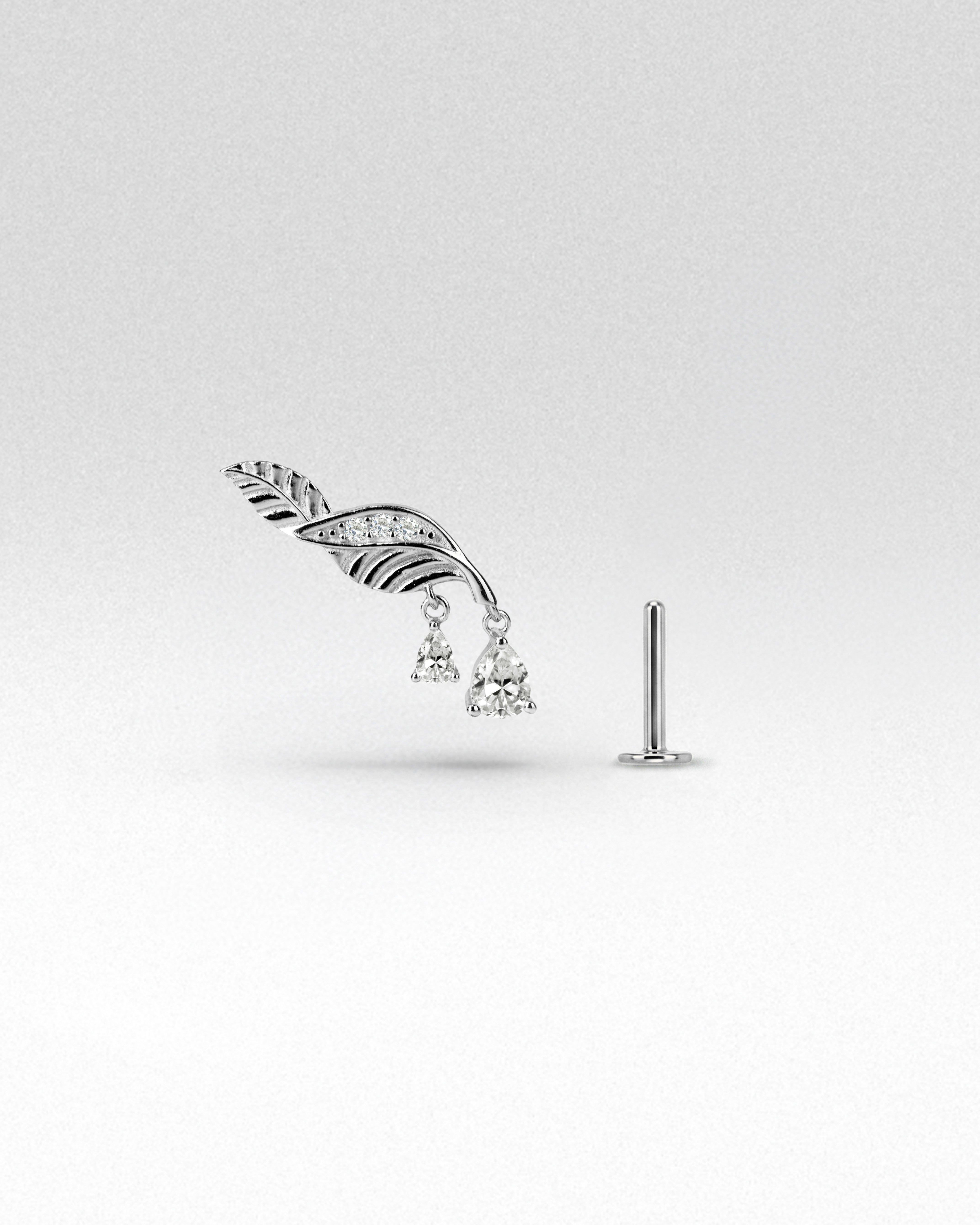 Parna Droplet Flatback Earrings