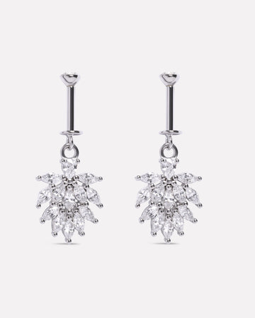 Marquise Flow Helix Hanging Earrings
