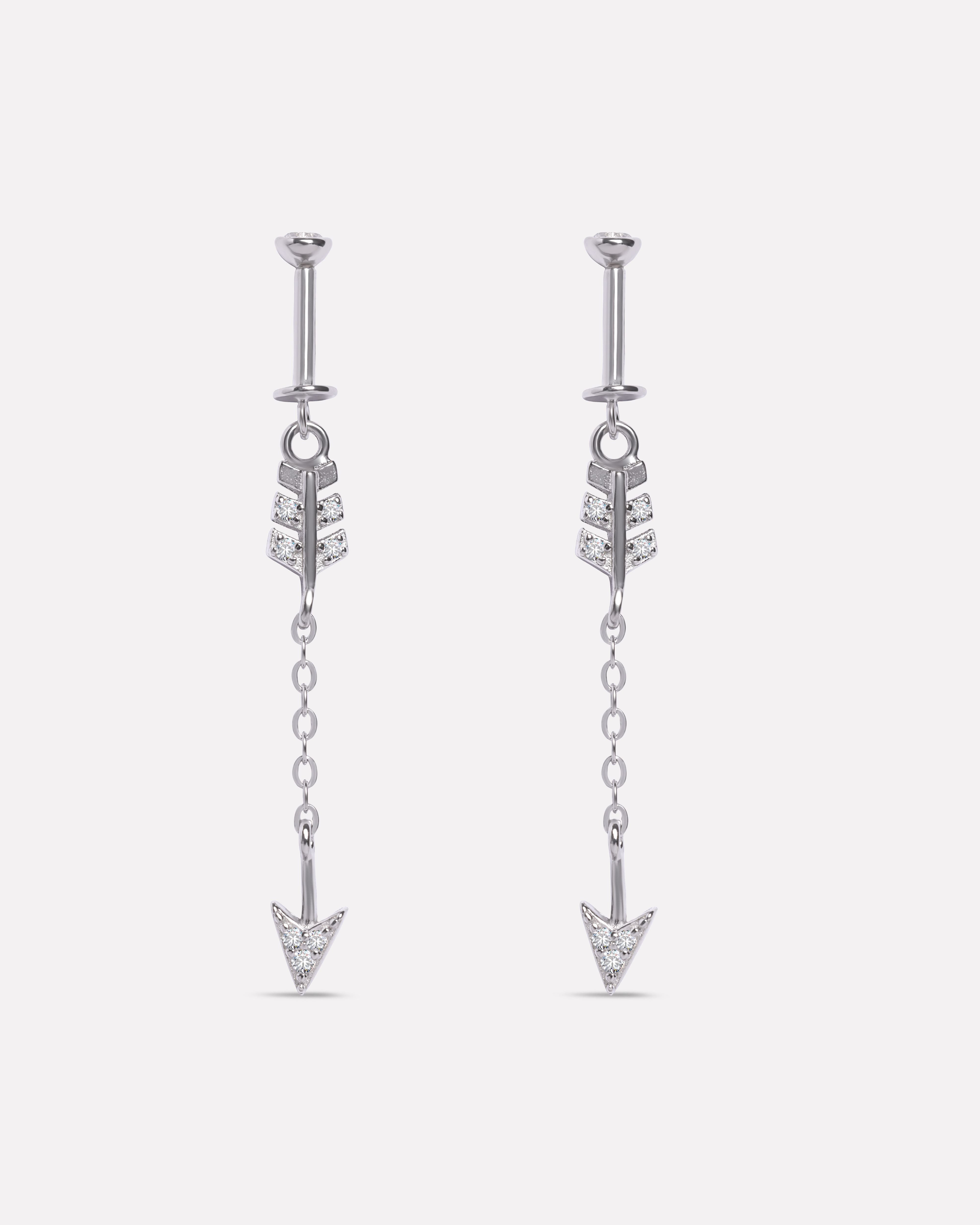 Arrow Helix Piercings Hanging Earrings