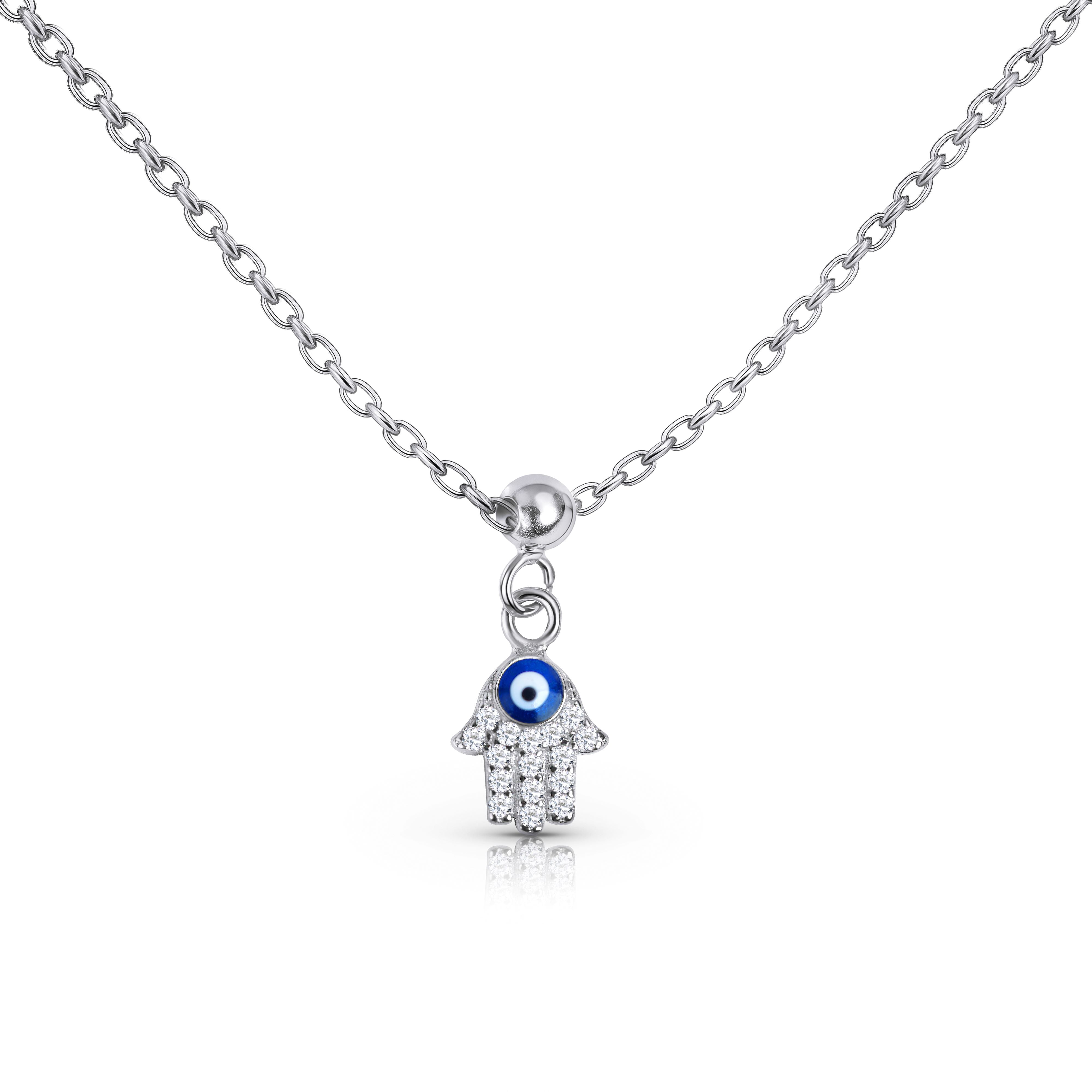 Hamsa Hand Charm Symbol Necklace