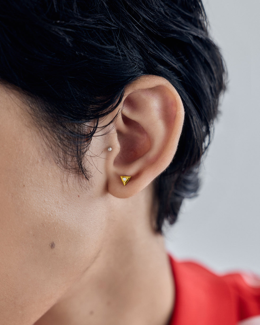 Peak Geometric Flatback Stud