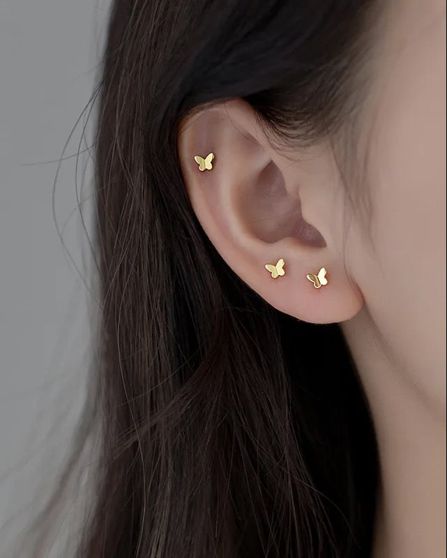 Dainty Butterfly Stud Earrings
