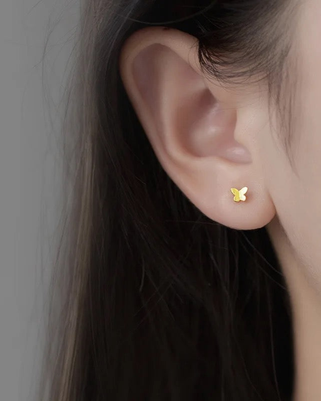 Dainty Butterfly Stud Earrings