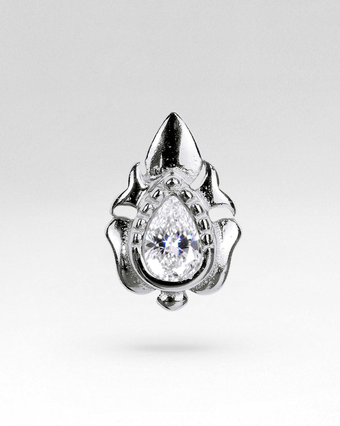 Agni Flatback Bezel Stud
