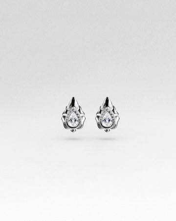 Agni Flatback Bezel Stud