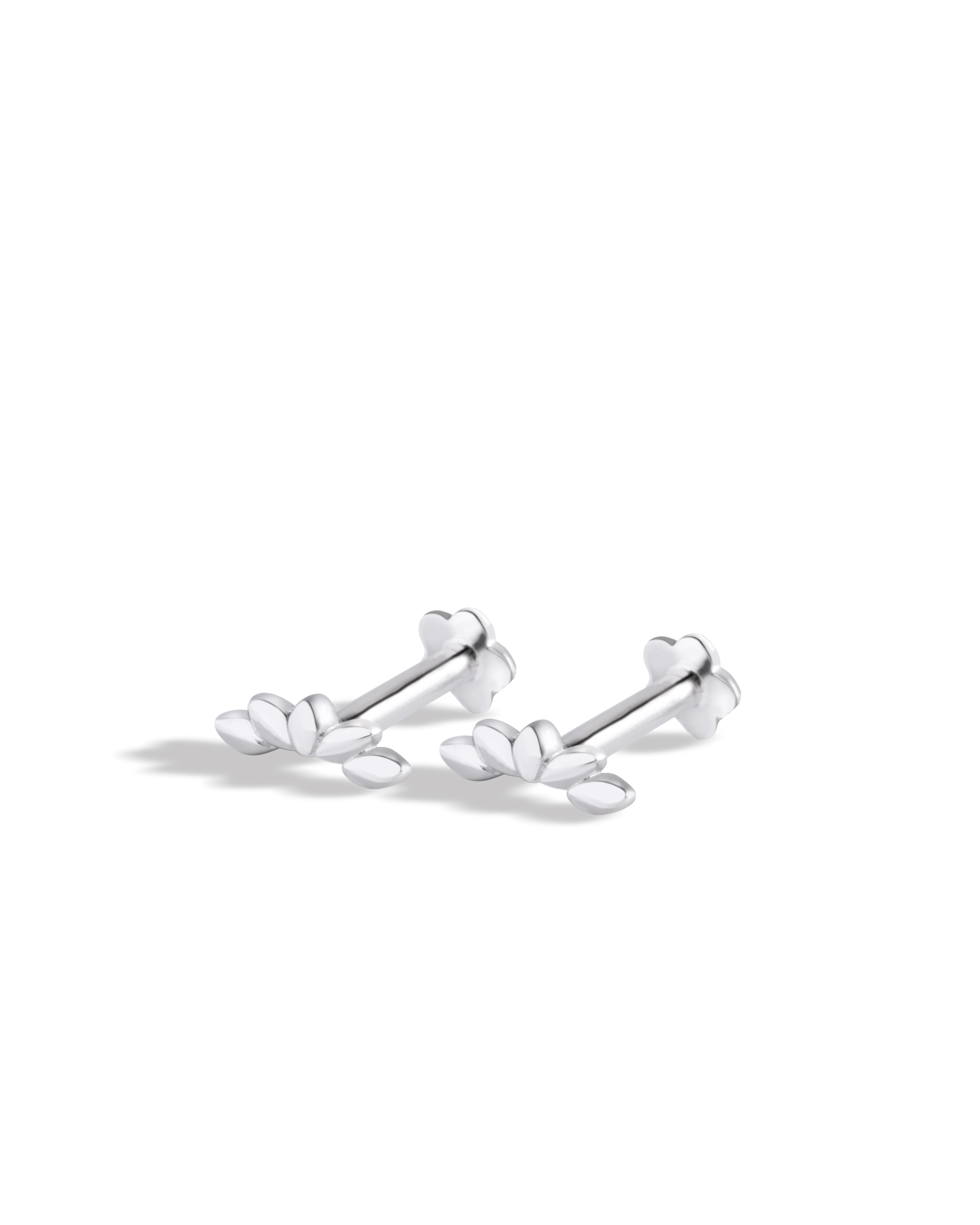 Dainty Climber Flat Back Screw Stud Earrings