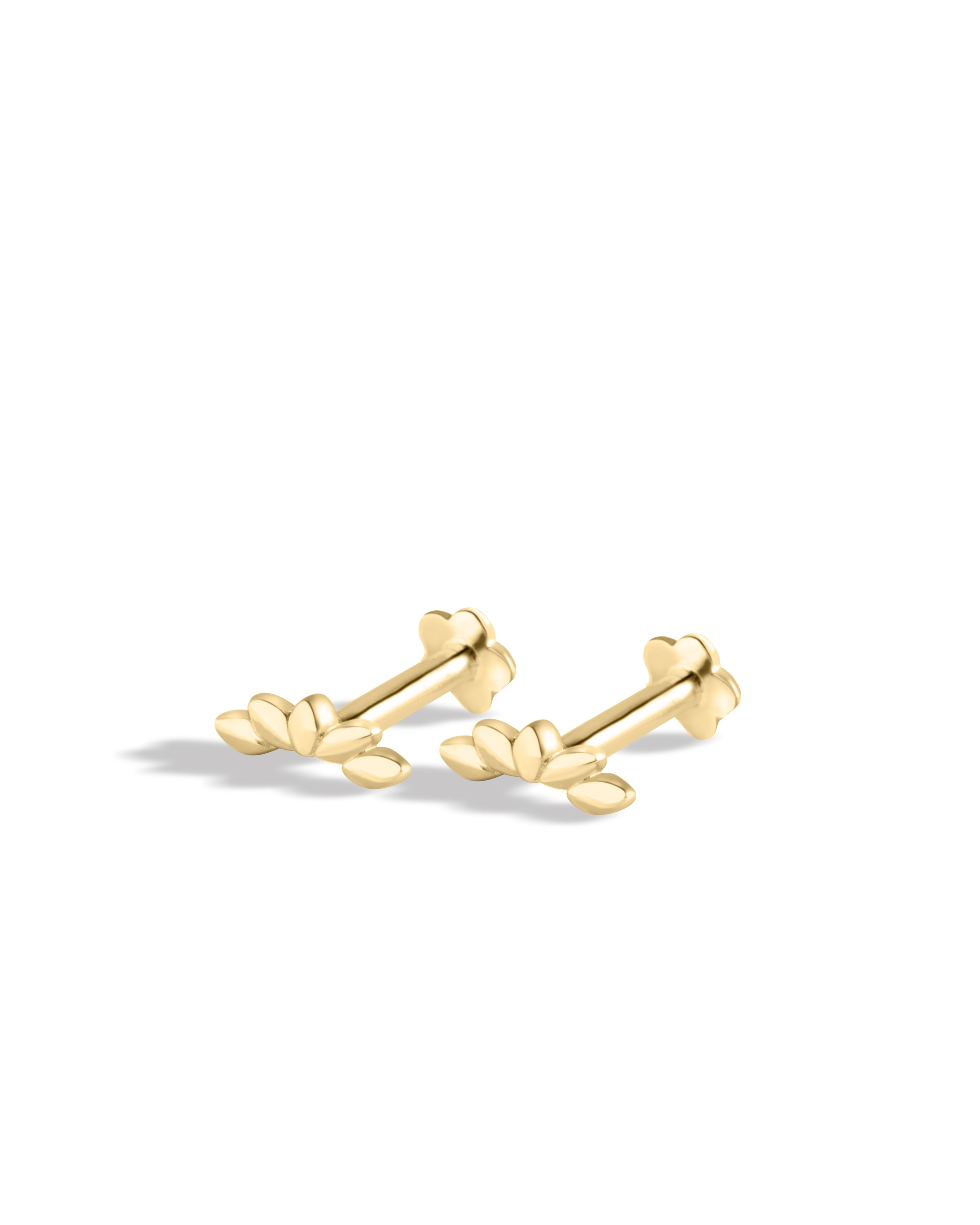 Dainty Climber Flat Back Screw Stud Earrings