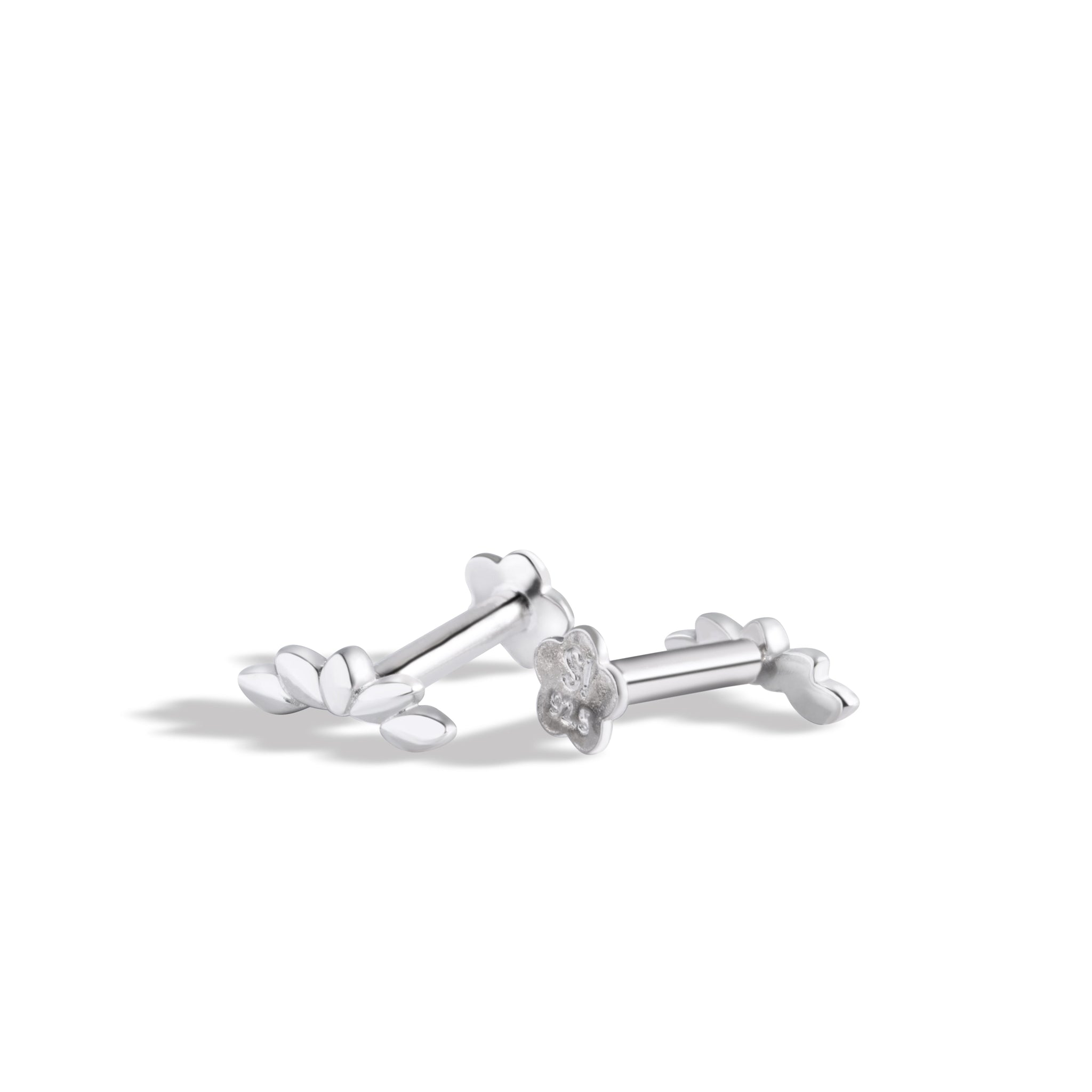 Dainty Climber Flat Back Screw Stud Earrings