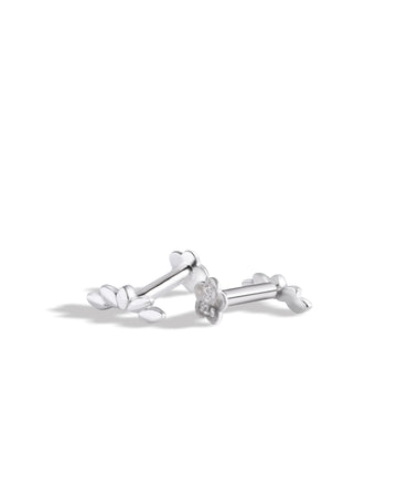 Dainty Climber Flat Back Screw Stud Earrings