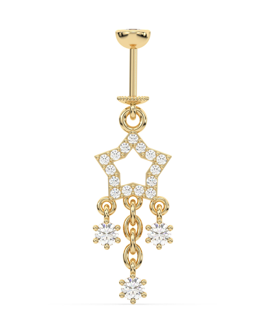 Multi Stone Drops Helix Hanging Earrings