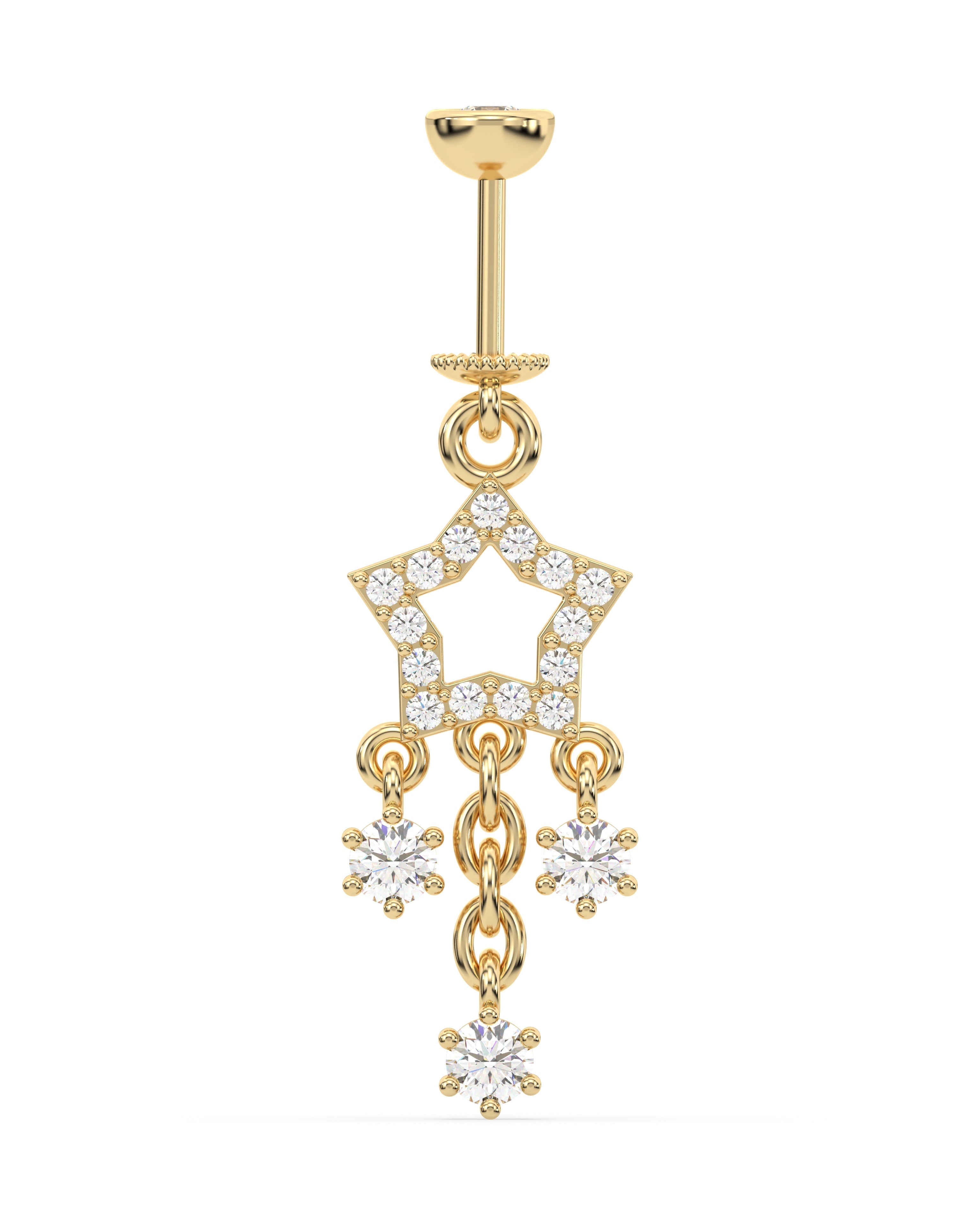 Multi Stone Drops Helix Hanging Earrings