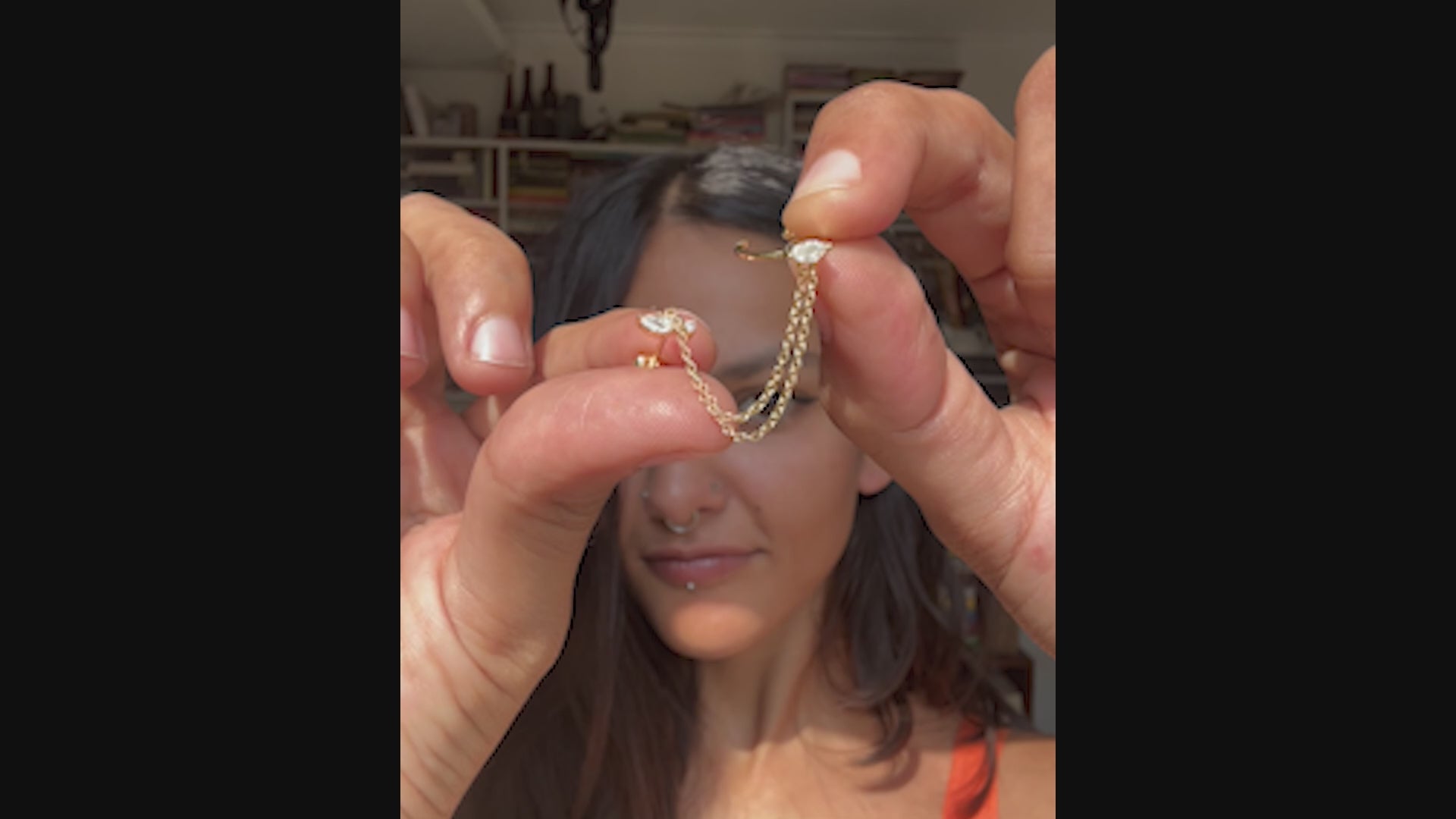 Victoria Chain Connector Earrings