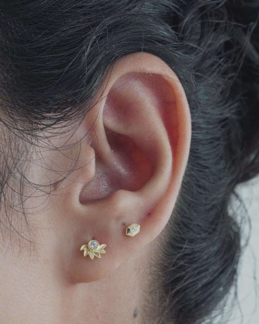 Hex Flatback Stud