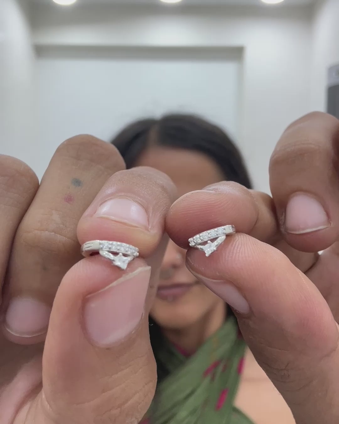 Starlight Crystal Hoop Earrings