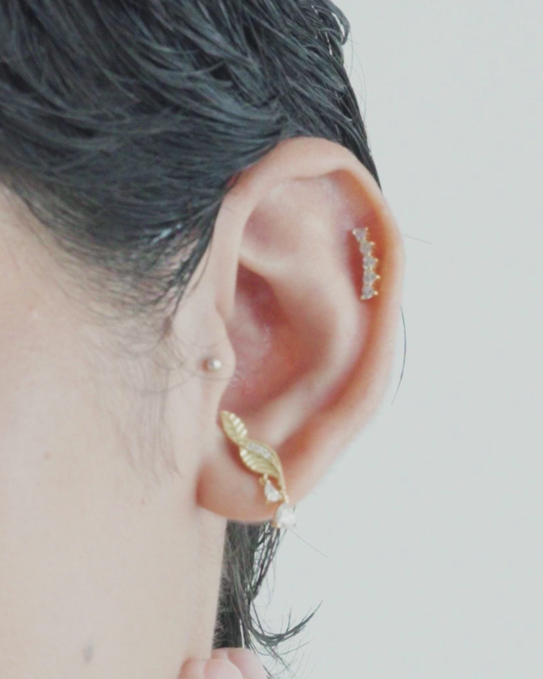 Parna Droplet Flatback Earrings