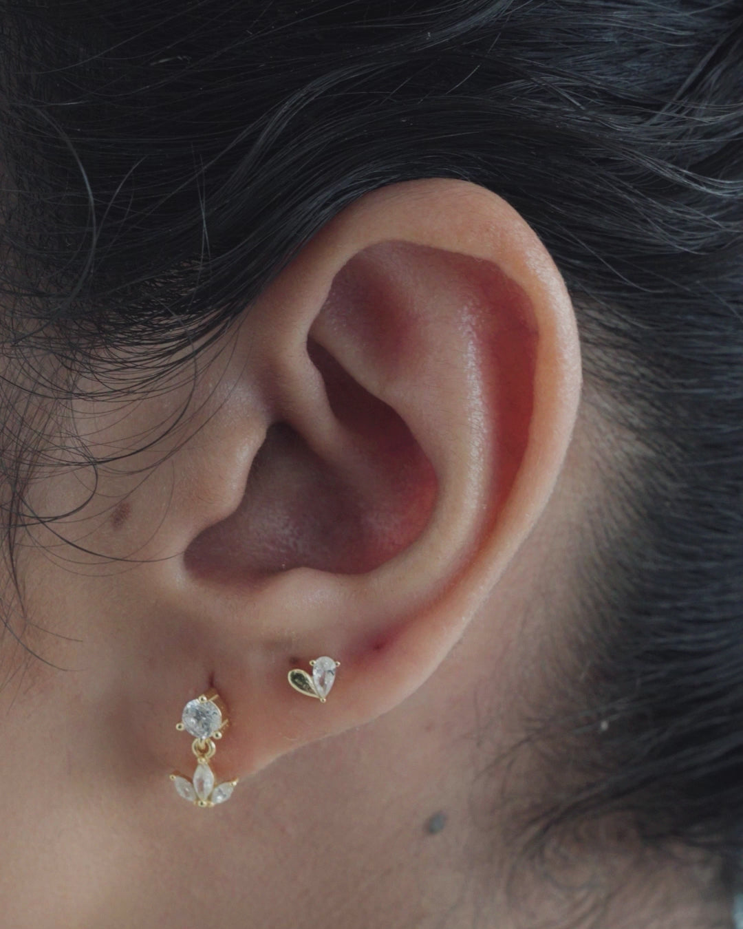 Duo Heart Flatback